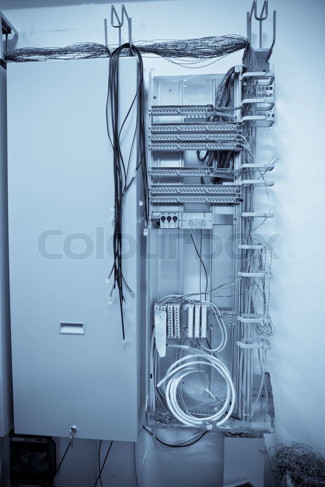 eine alte Telefonanlage Vermittlungsstelle Stock Bild Colourbox