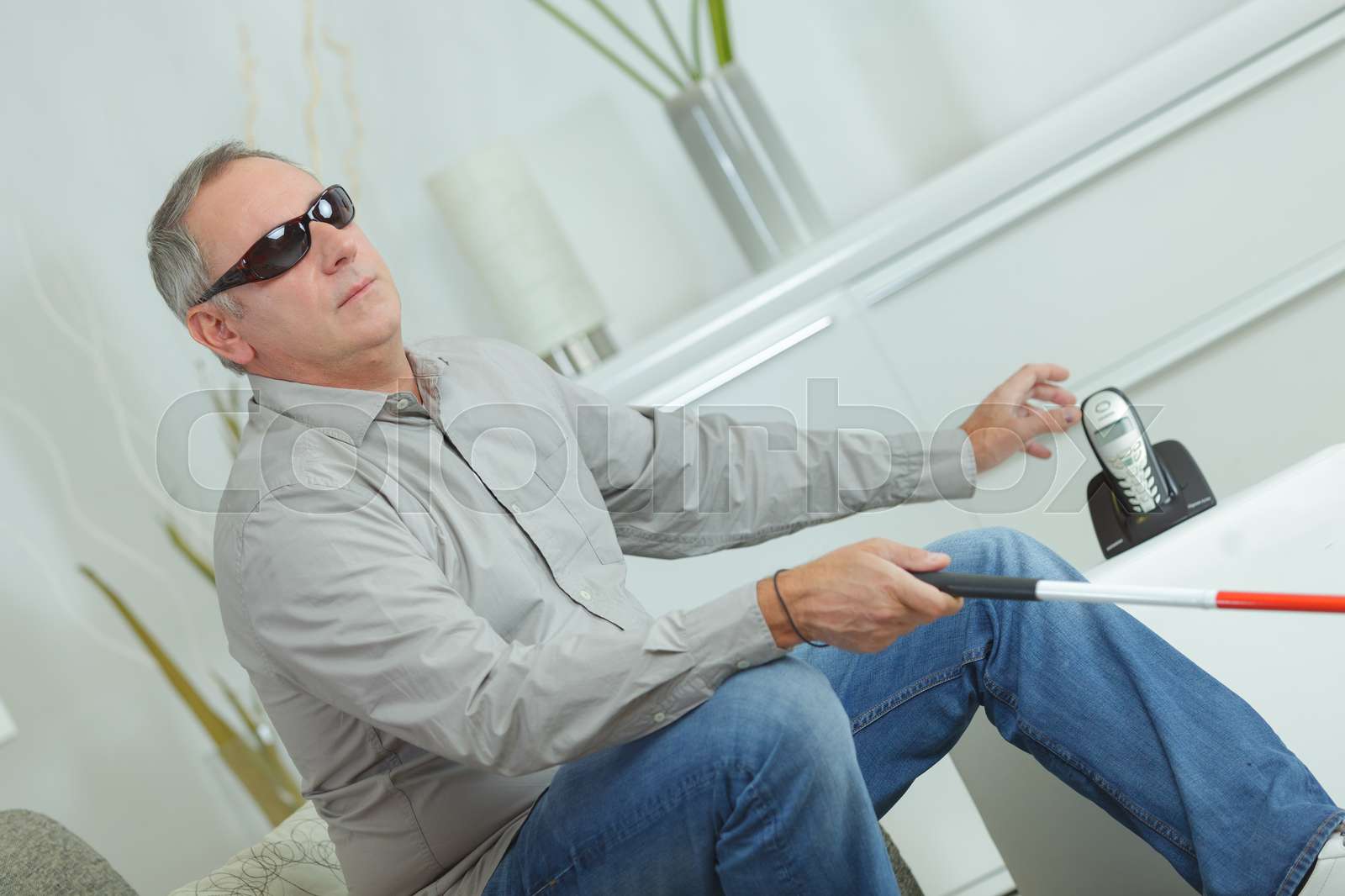 the blind man | Stock image | Colourbox