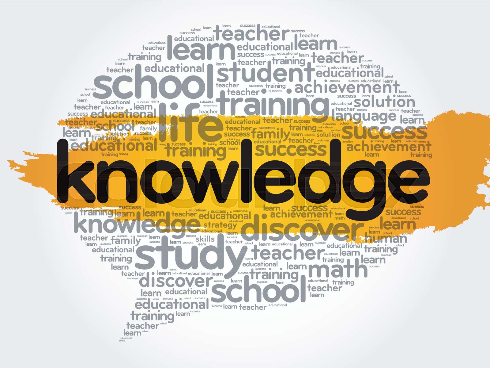 KNOWLEDGE Think Bubble Stock vector Colourbox