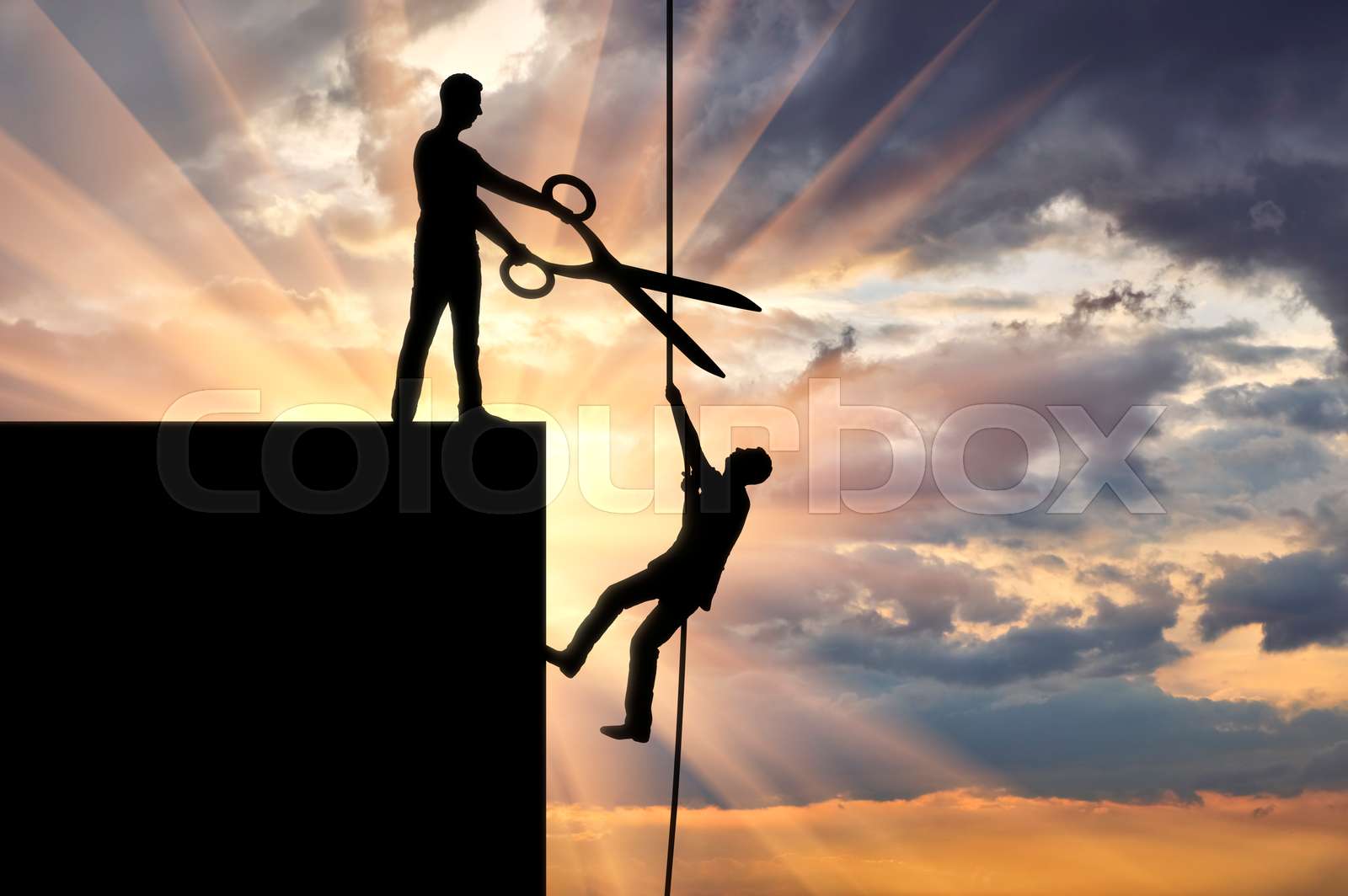 Concept of business rivalry | Stock image | Colourbox
