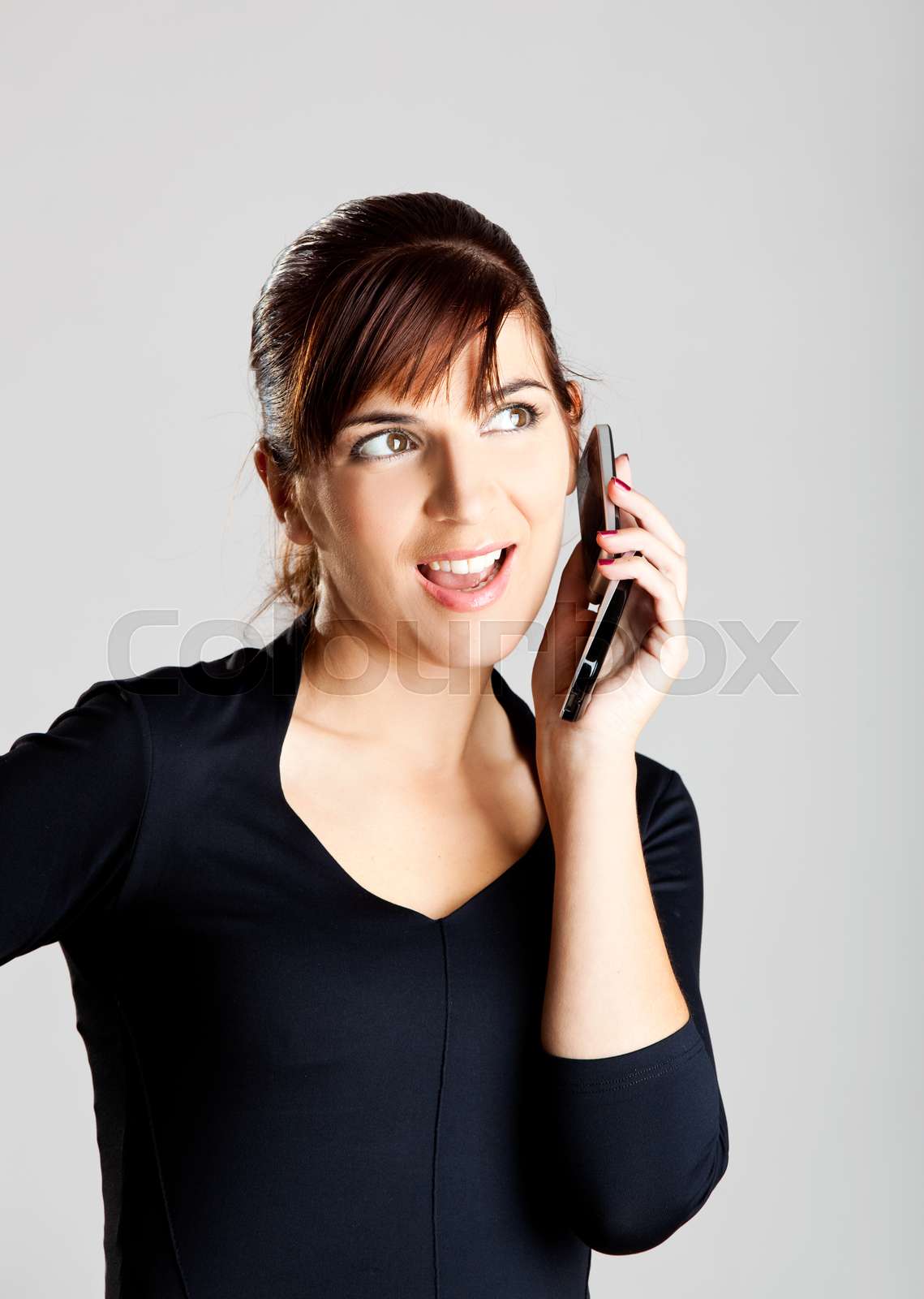 Making a phone call | Stock image | Colourbox