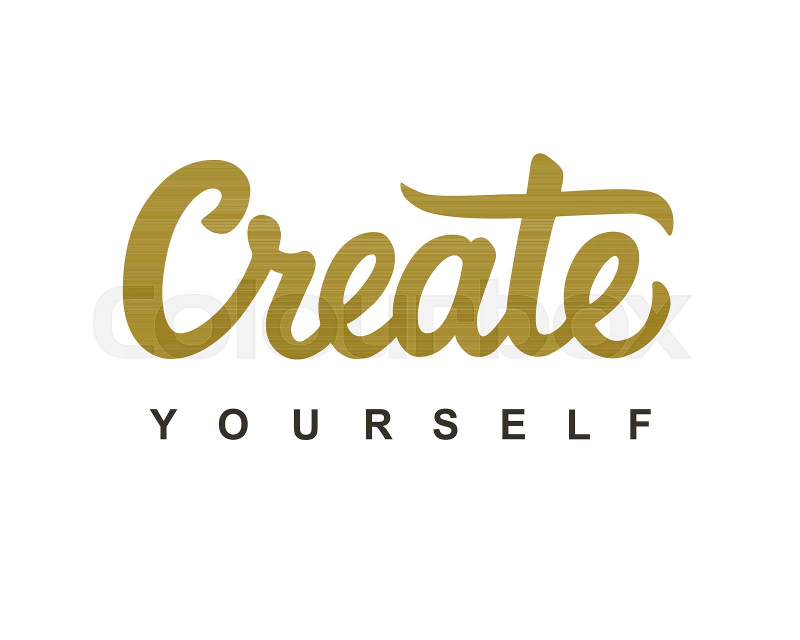 Create Yourself Modern Calligraphy Stock Vector Colourbox Create Yourself Modern Calligraphy Stock Vector Colourbox