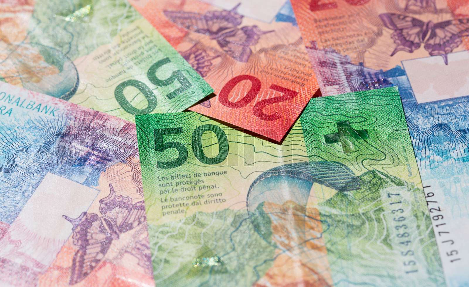 Swiss francs | Stock image | Colourbox