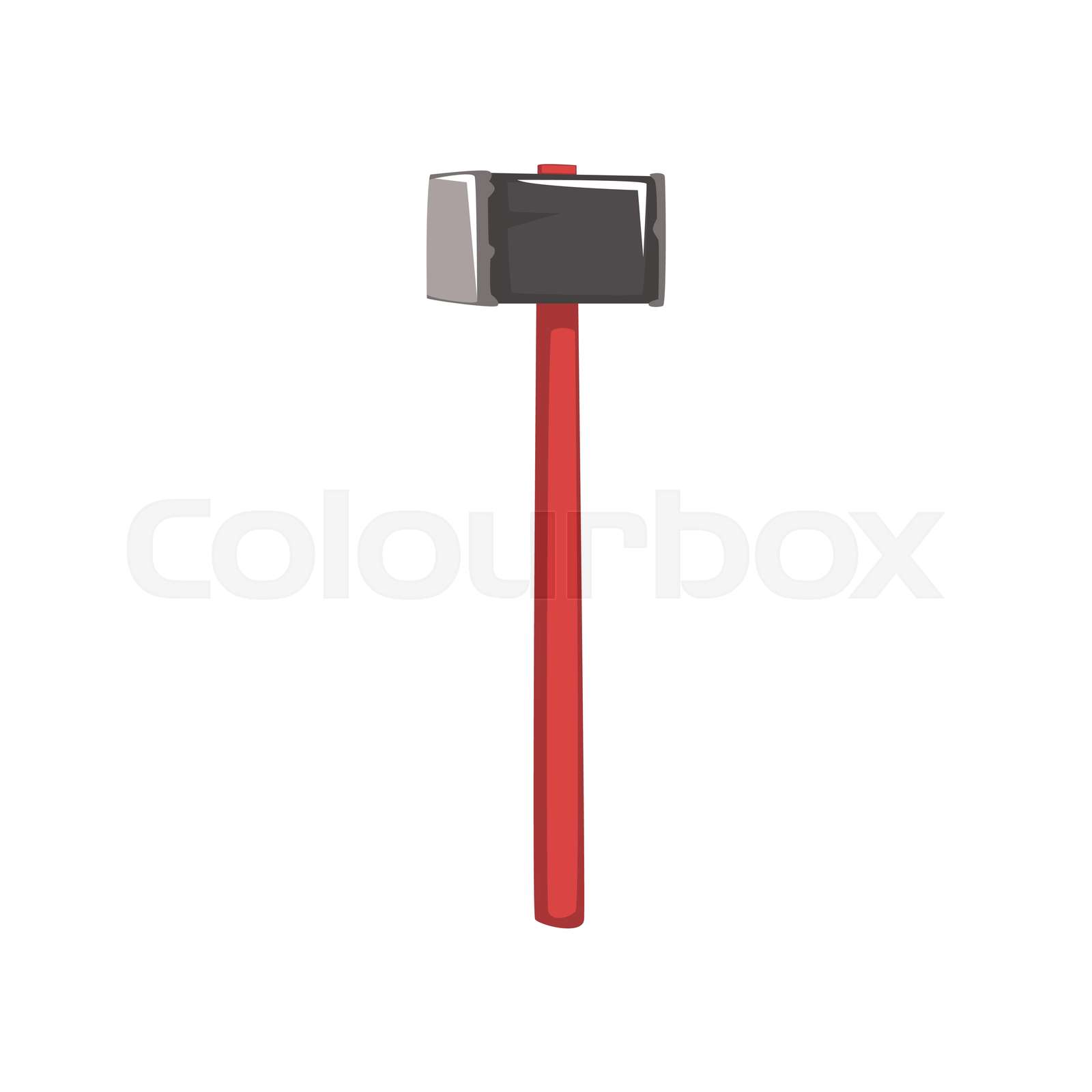 Cartoon sledgehammer for coal mining Stock vector Colourbox