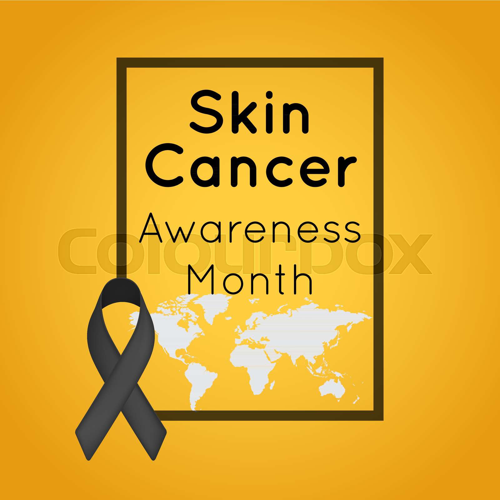 skin cancer awareness month vector logo icon illustration Stock