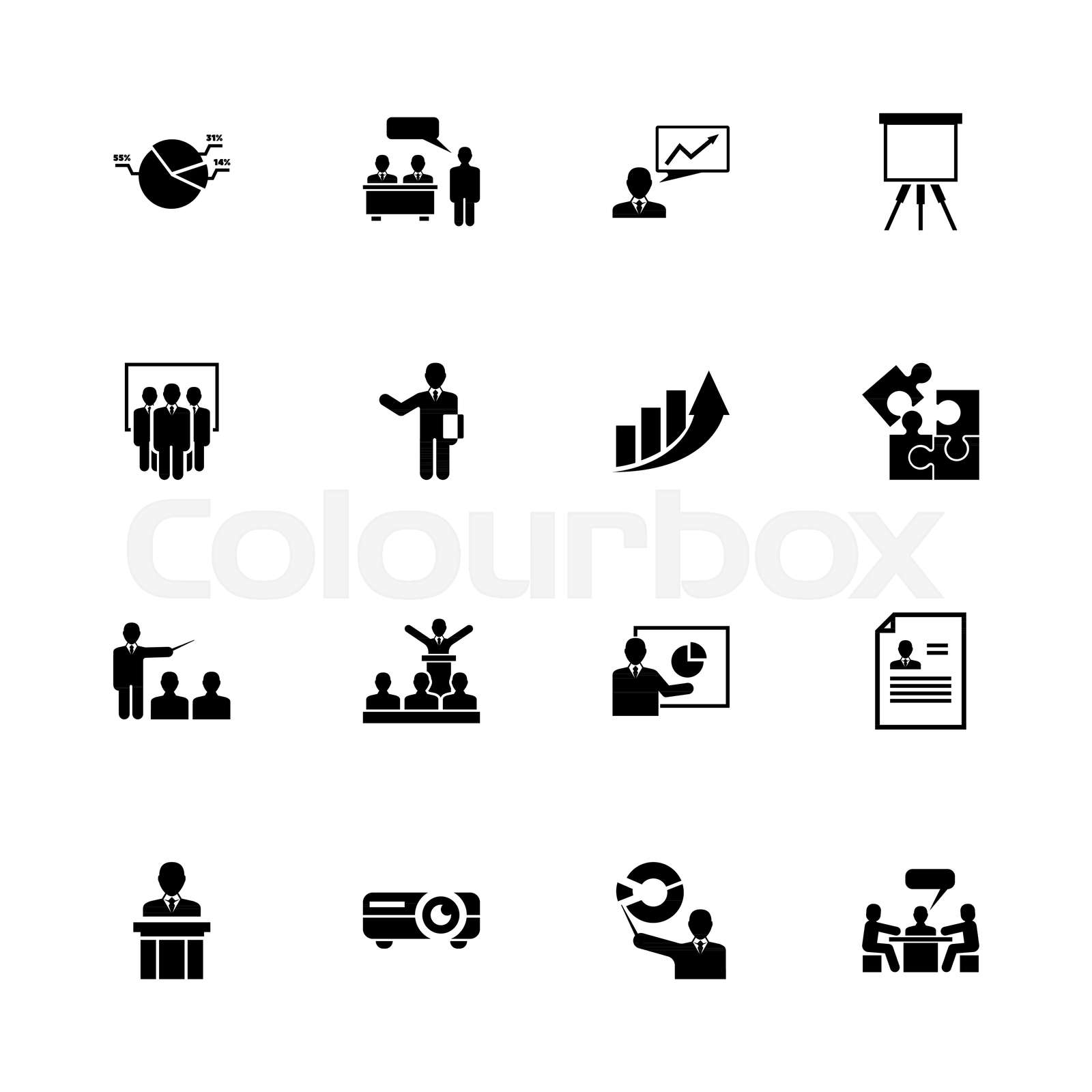 piktogram, folk, ikon | Stock vektor | Colourbox