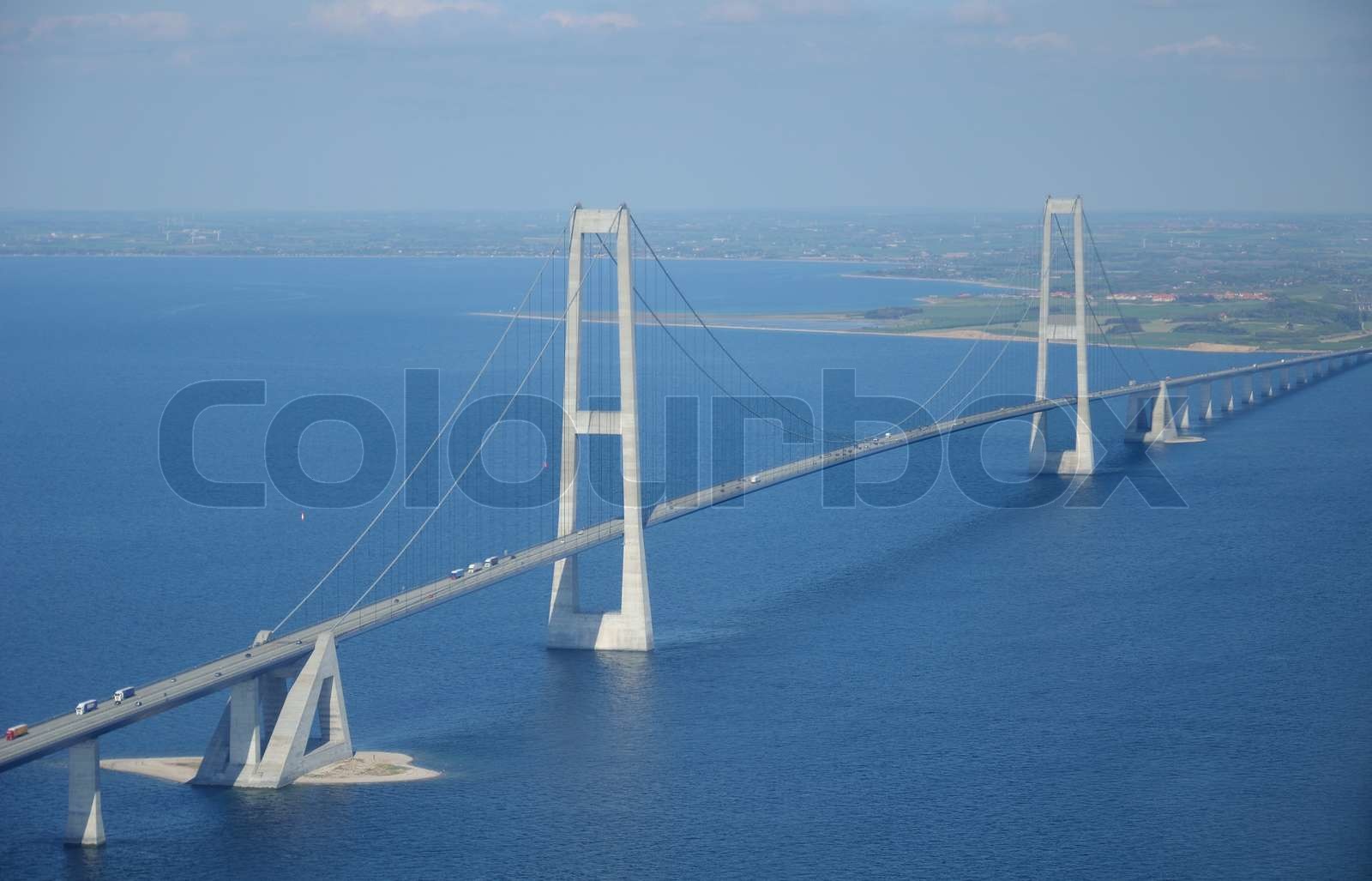 Great Belt Bridge Stock image Colourbox