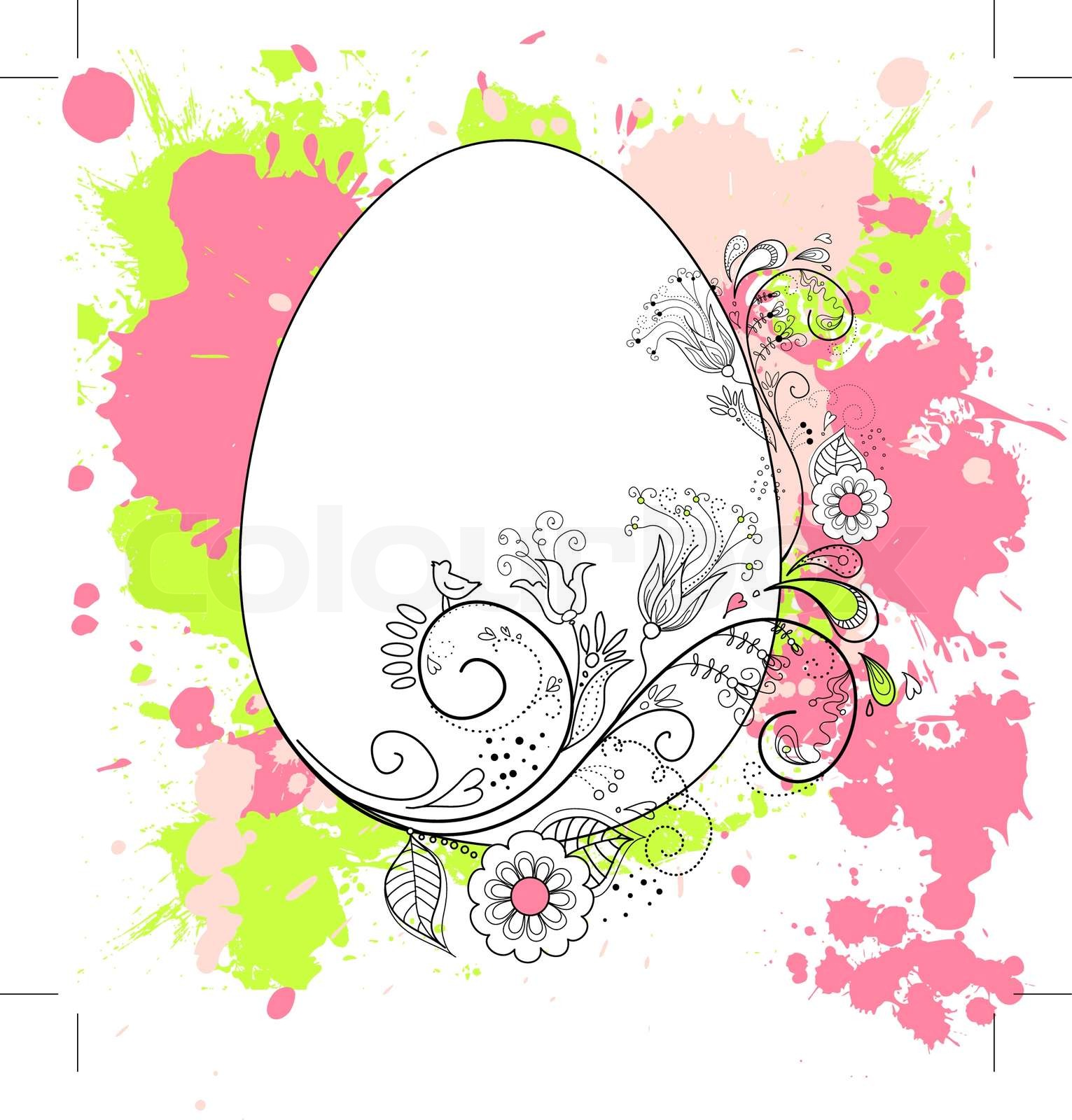 Easter Background Stock Vector Colourbox