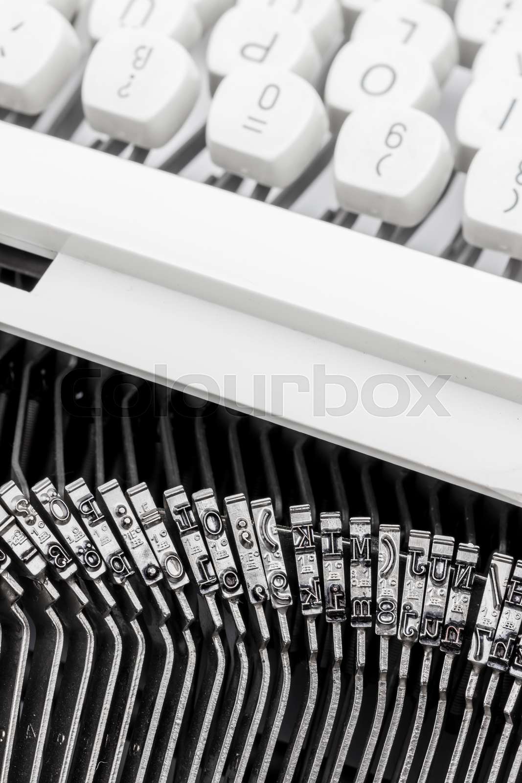 keys of a typewriter Stock image Colourbox