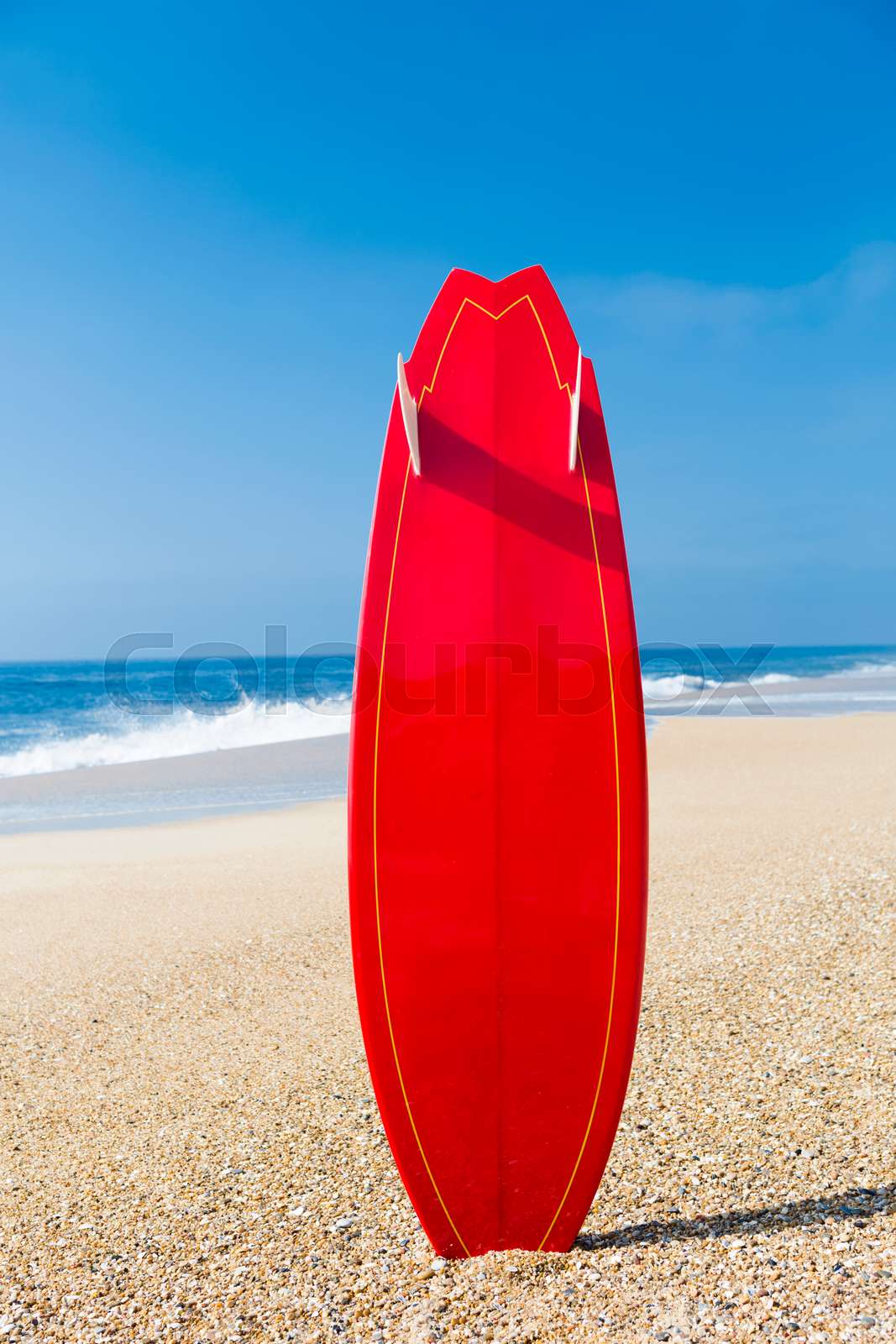Red surfboard Stock image Colourbox Red surfboard Stock image Colourbox
