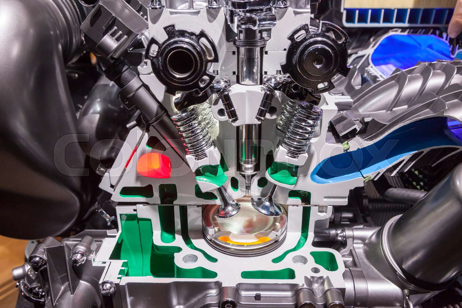 Engine cross section | Stock image | Colourbox