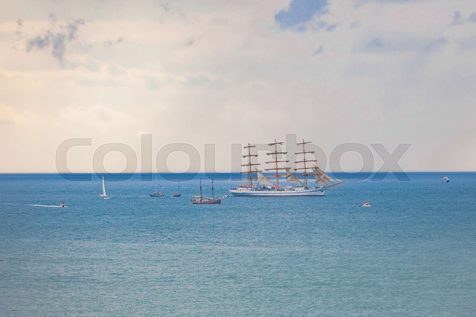 Beautiful sailing ship. old sailing ship | Stock image | Colourbox