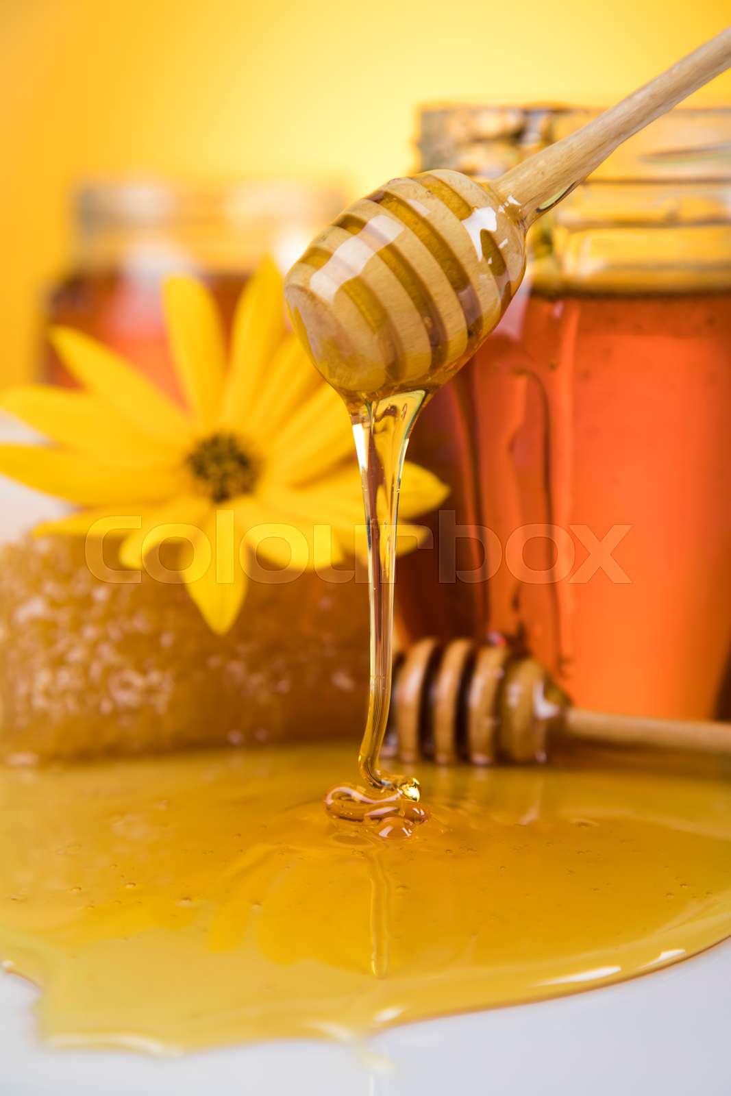 Fresh honey Stock image Colourbox