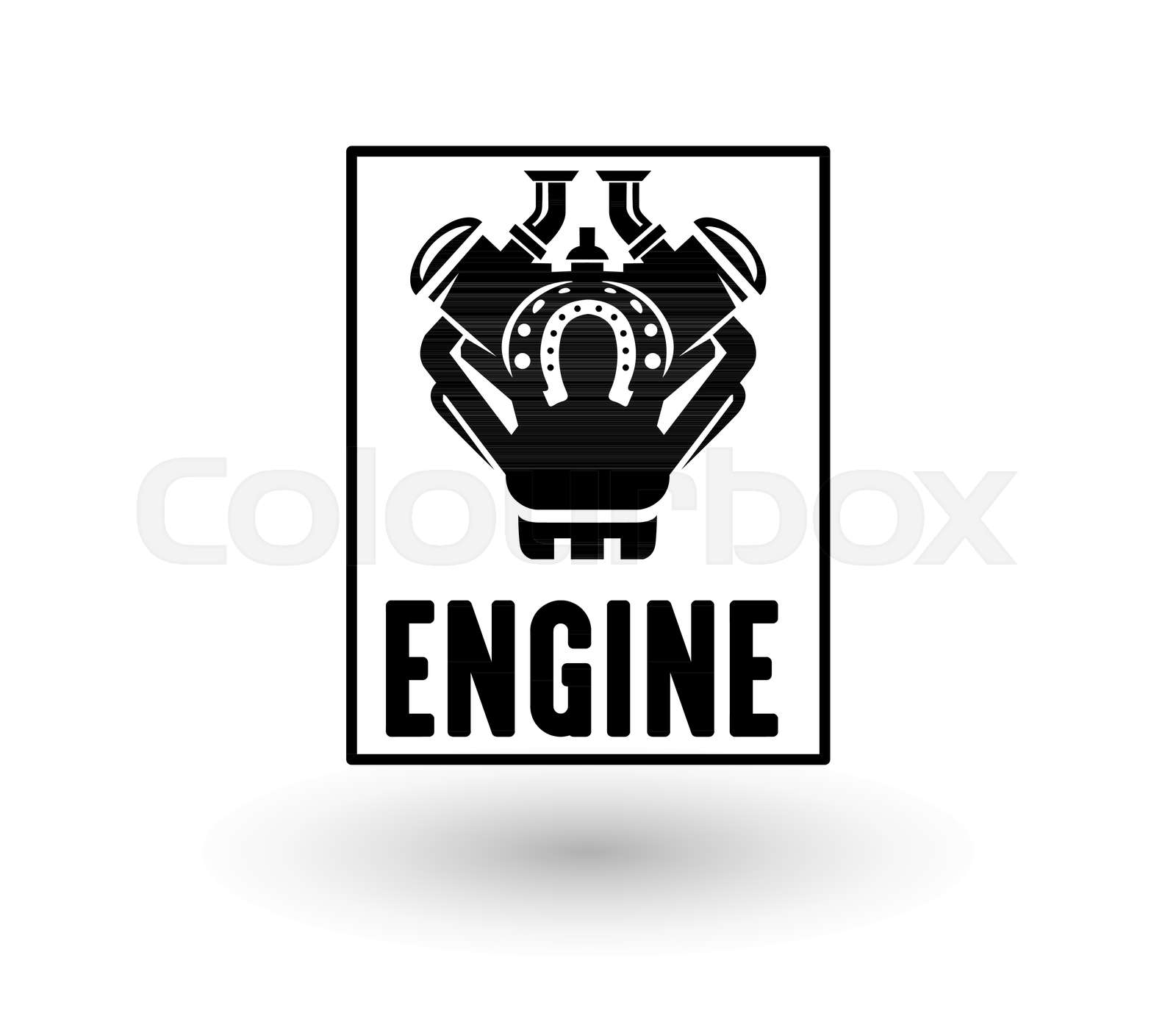 Engine Vector Logo Stock vector Colourbox