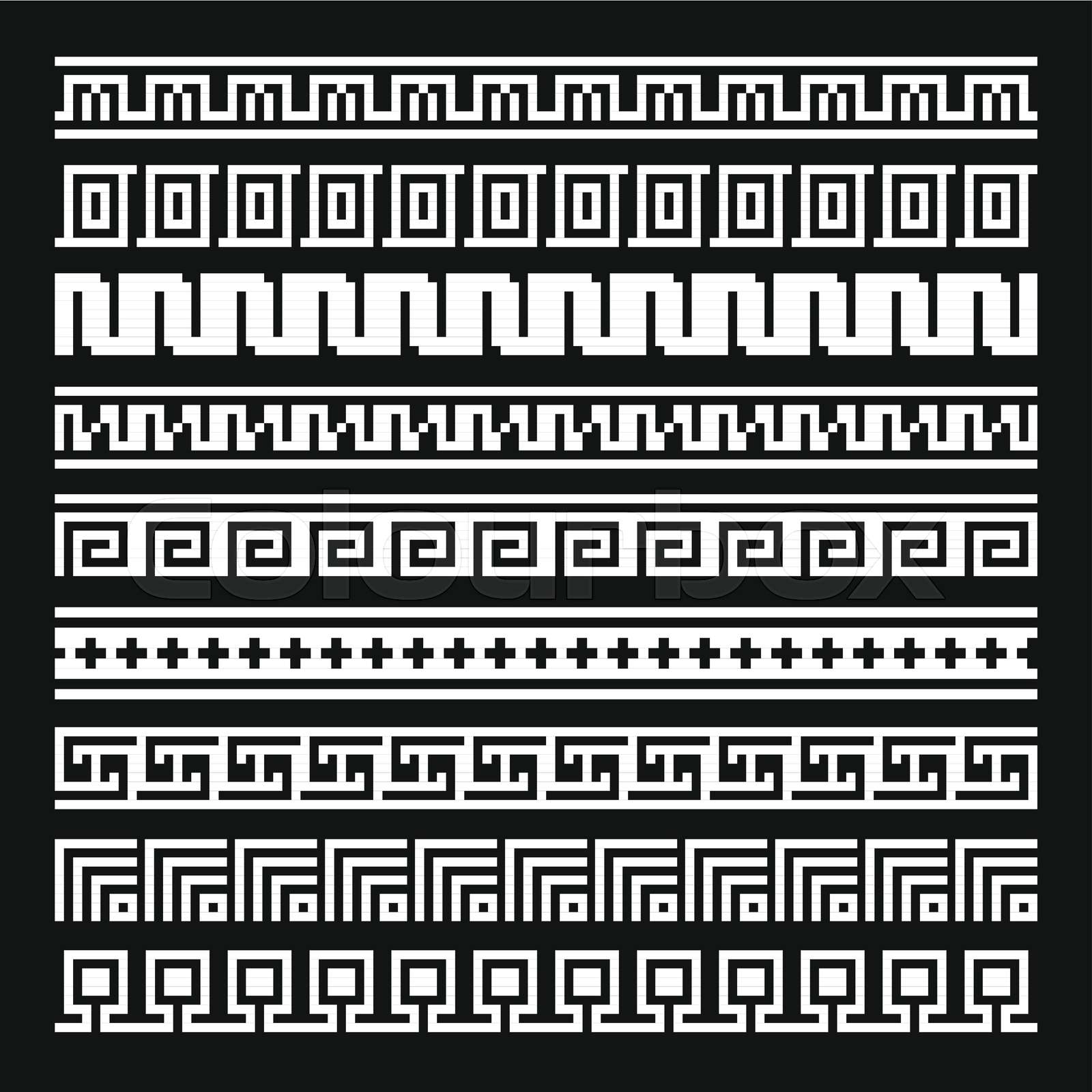 greek vector pattern | Stock vector | Colourbox