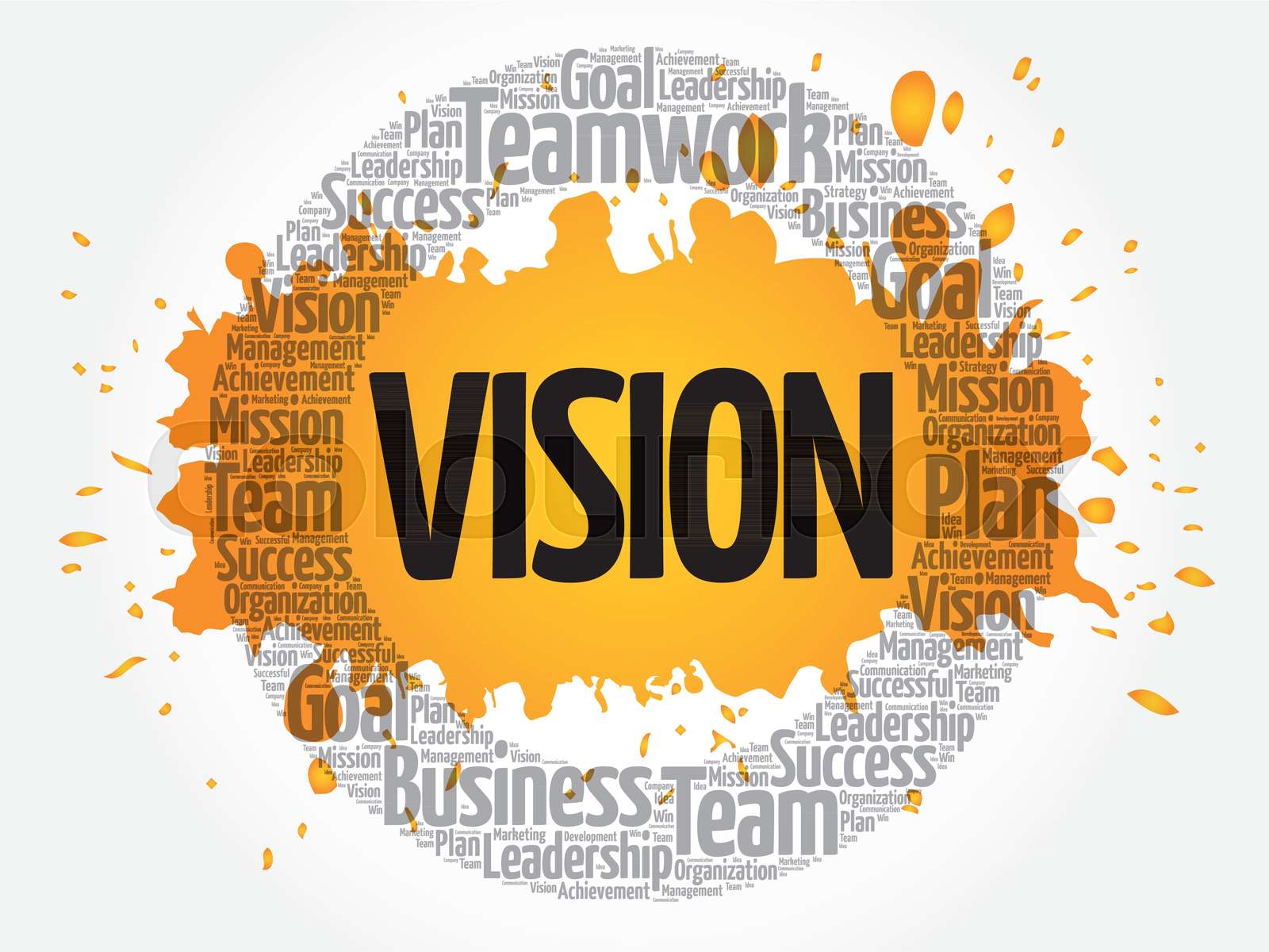 Vision circle word cloud | Stock vector | Colourbox