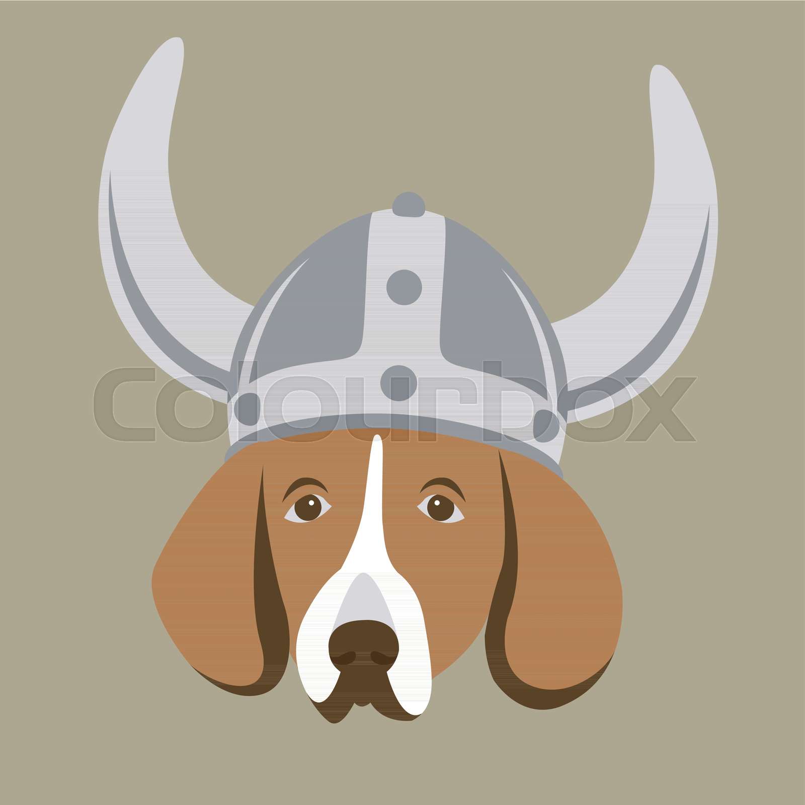 dog viking hat