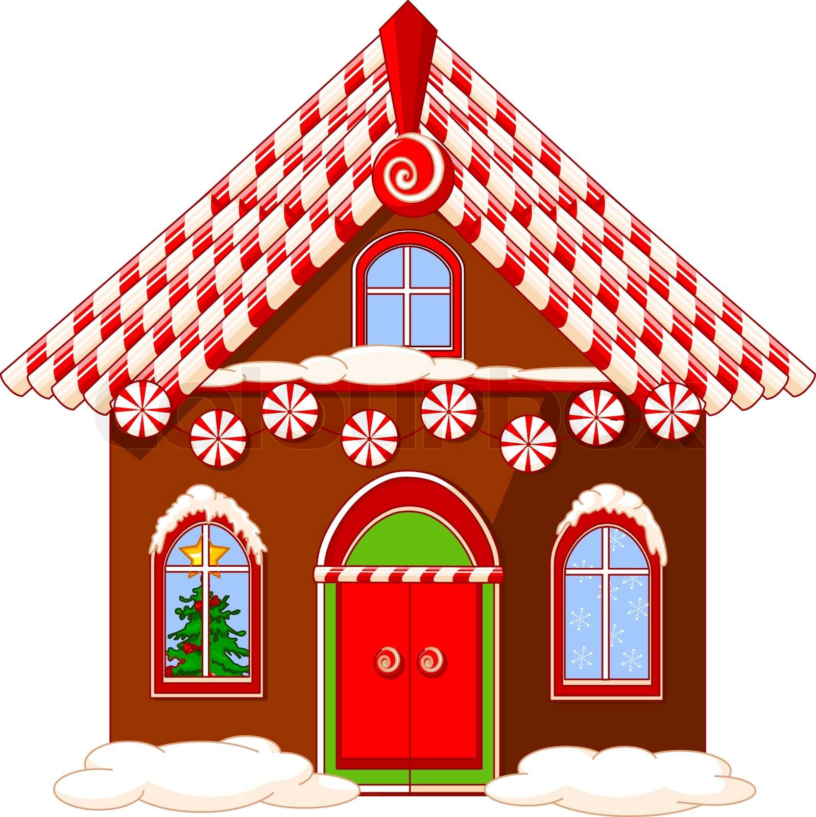 Christmas house Stock vector Colourbox