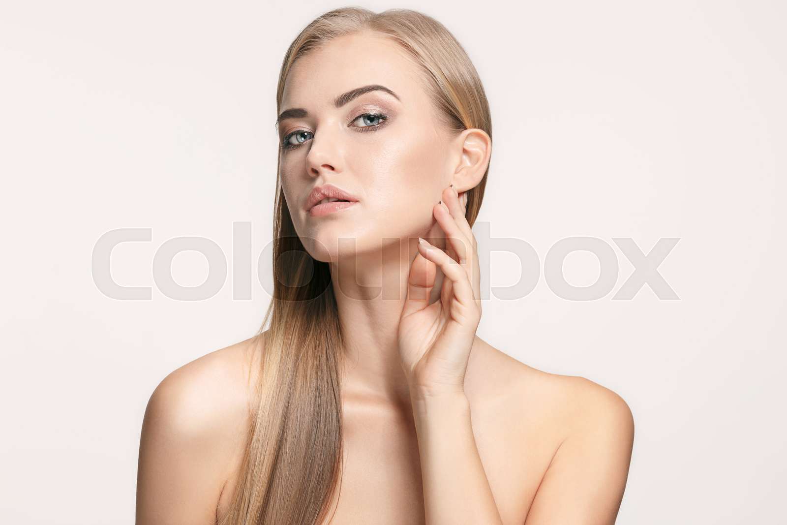 Beautiful Girl face. Perfect skin | Stock image | Colourbox
