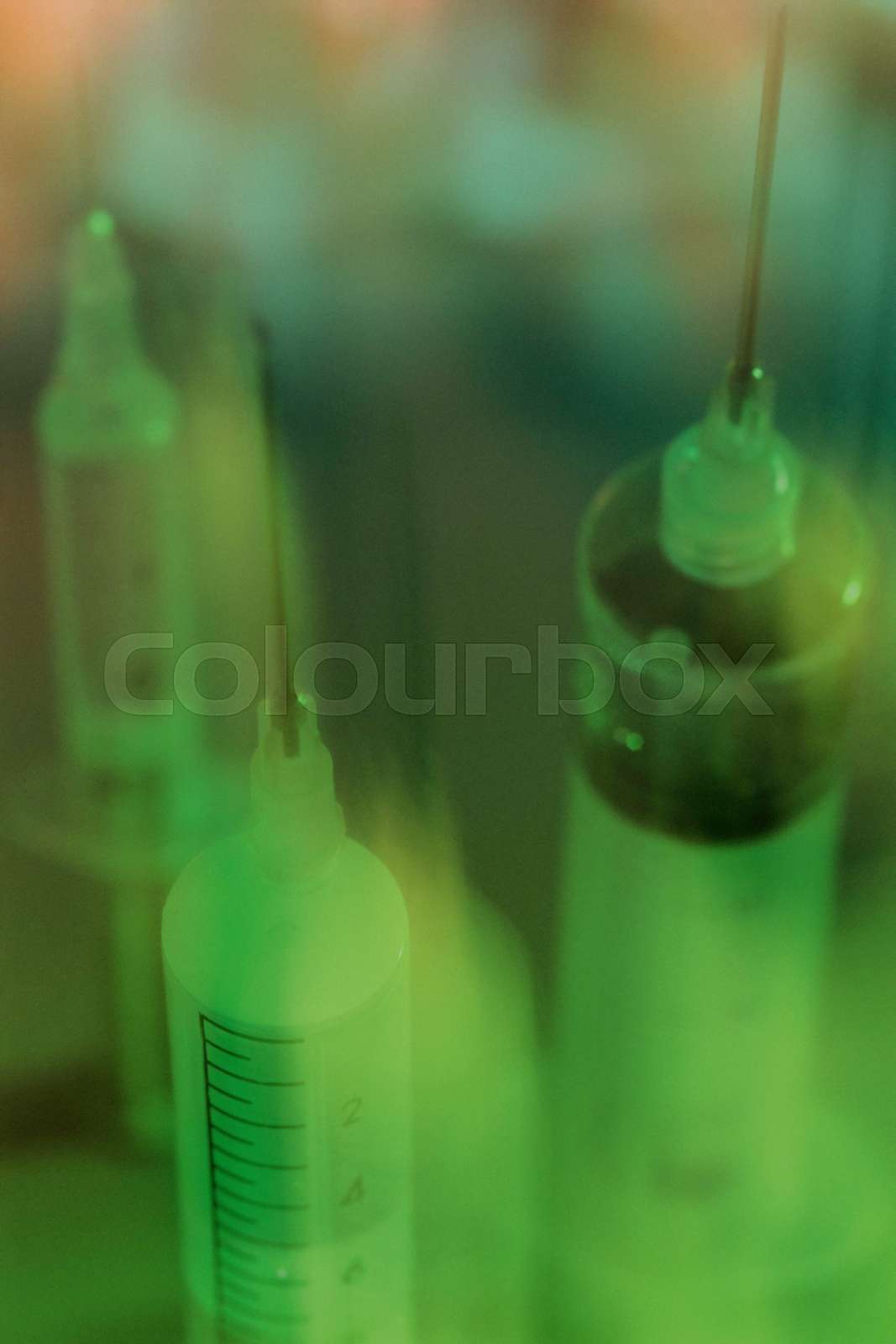Syringes Stock image Colourbox