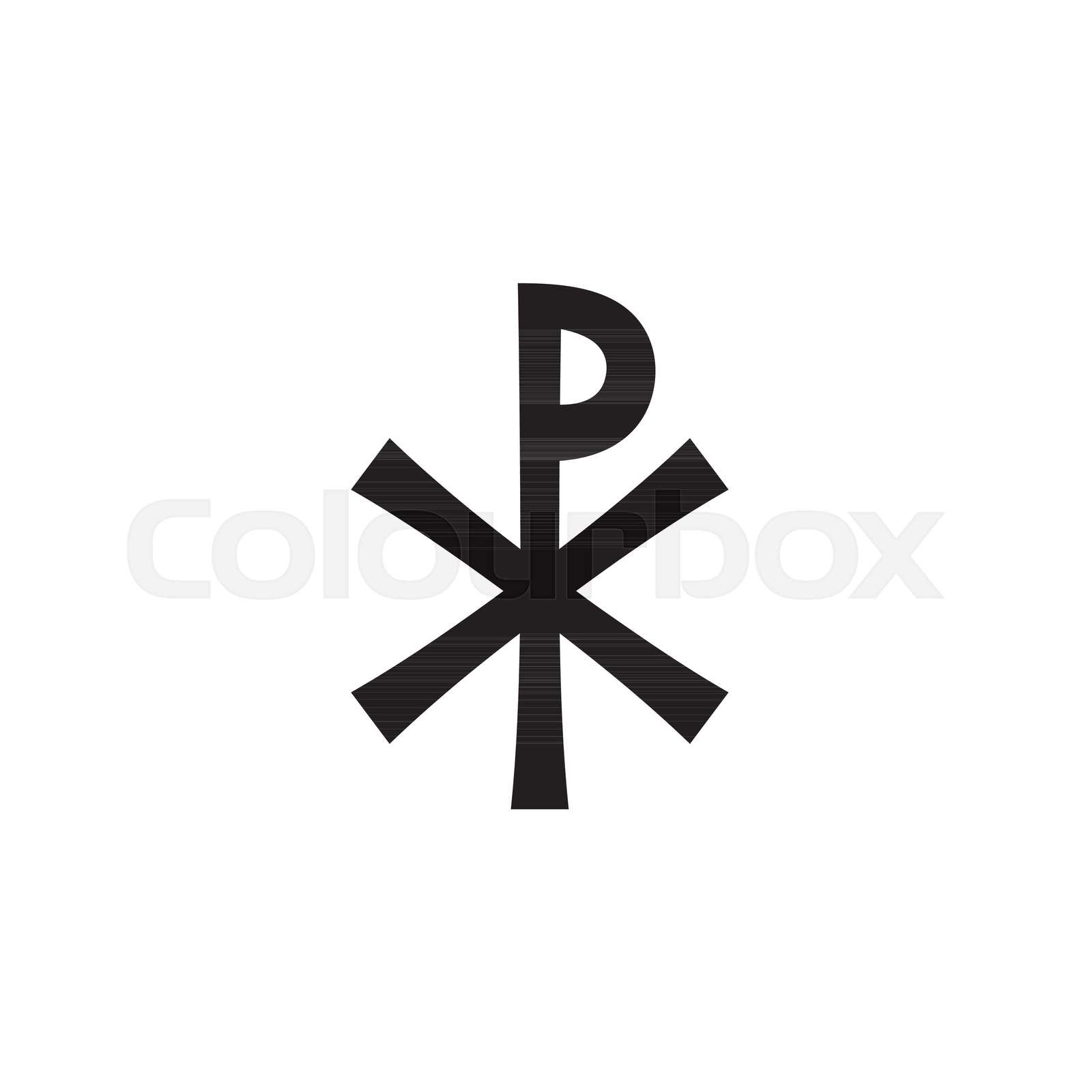 Christian monogram of Jesus Christ (Christogram) | Stock vector | Colourbox