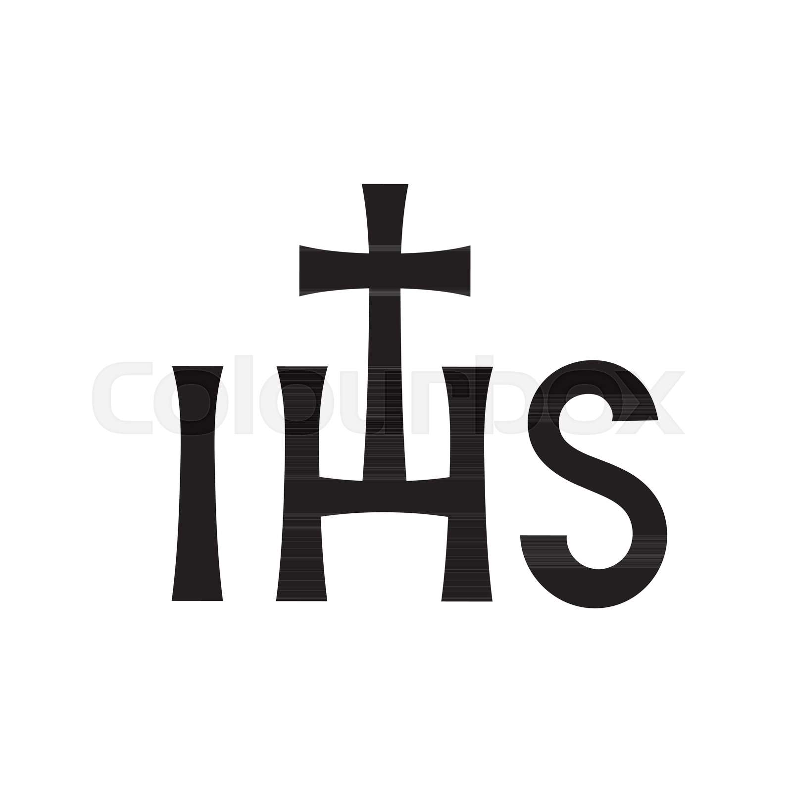 Christian monogram of Jesus Christ (Christogram) | Stock vector | Colourbox