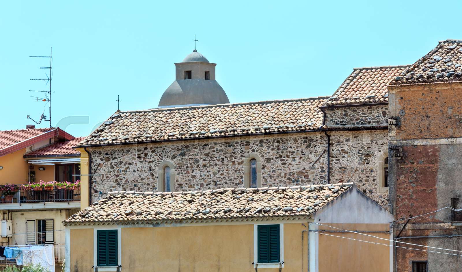 Belmonte Calabro town, Calabria, Italy Stock image Colourbox