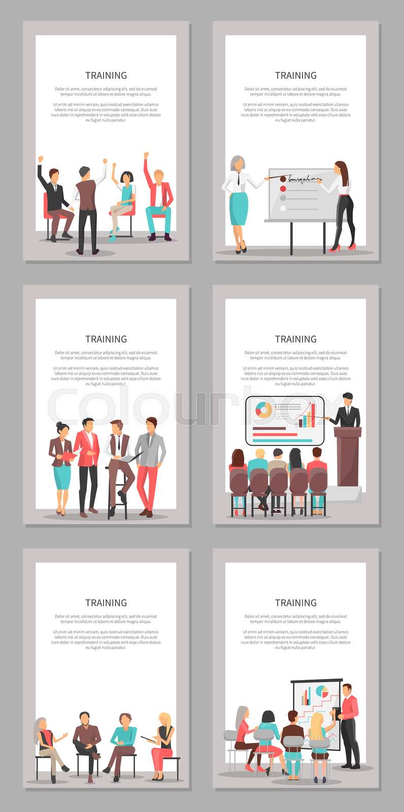 Set of Business Meeting Icons Vector Illustration | Stock vector