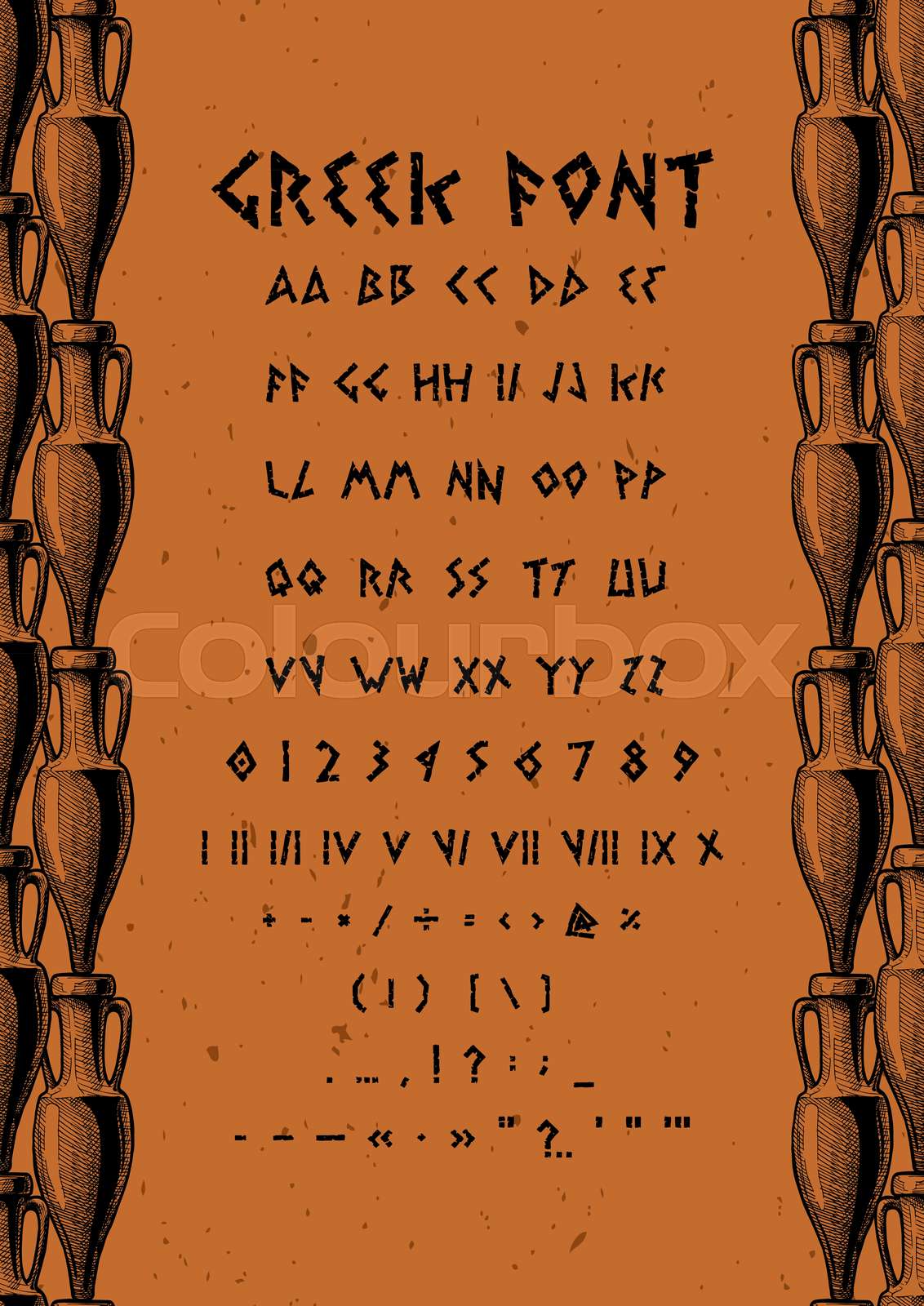 Alt Hand Lateinamerikanisch Stock Vektor Colourbox