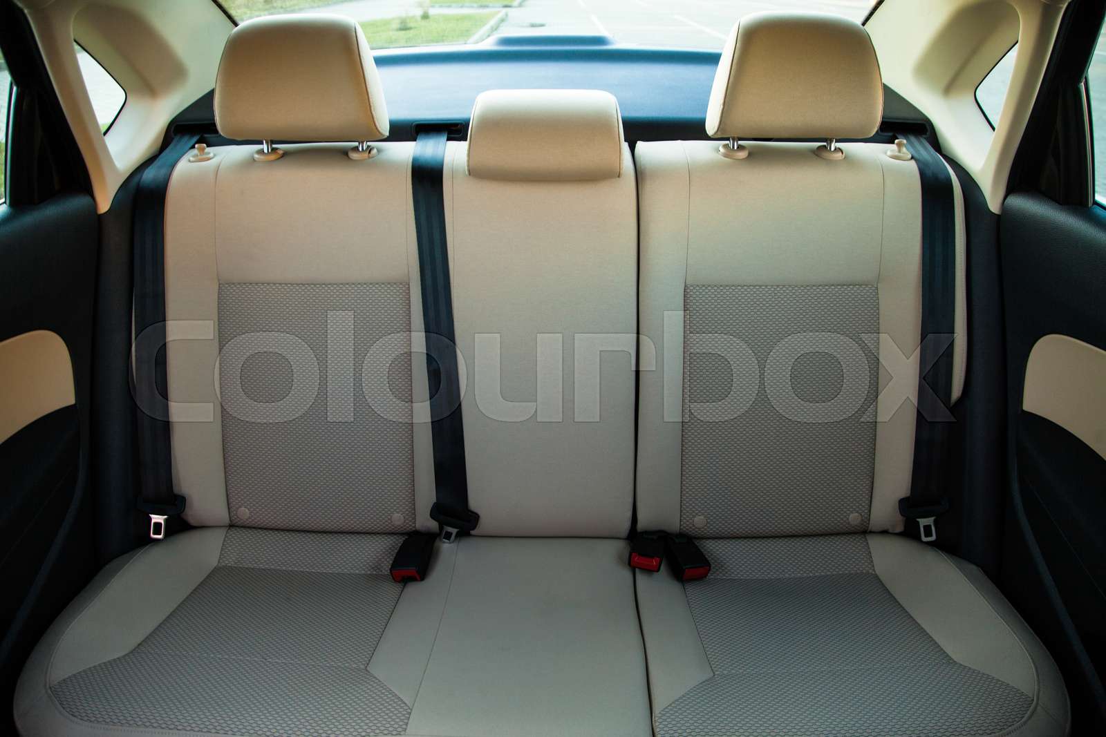 Back passenger seats Stock image Colourbox