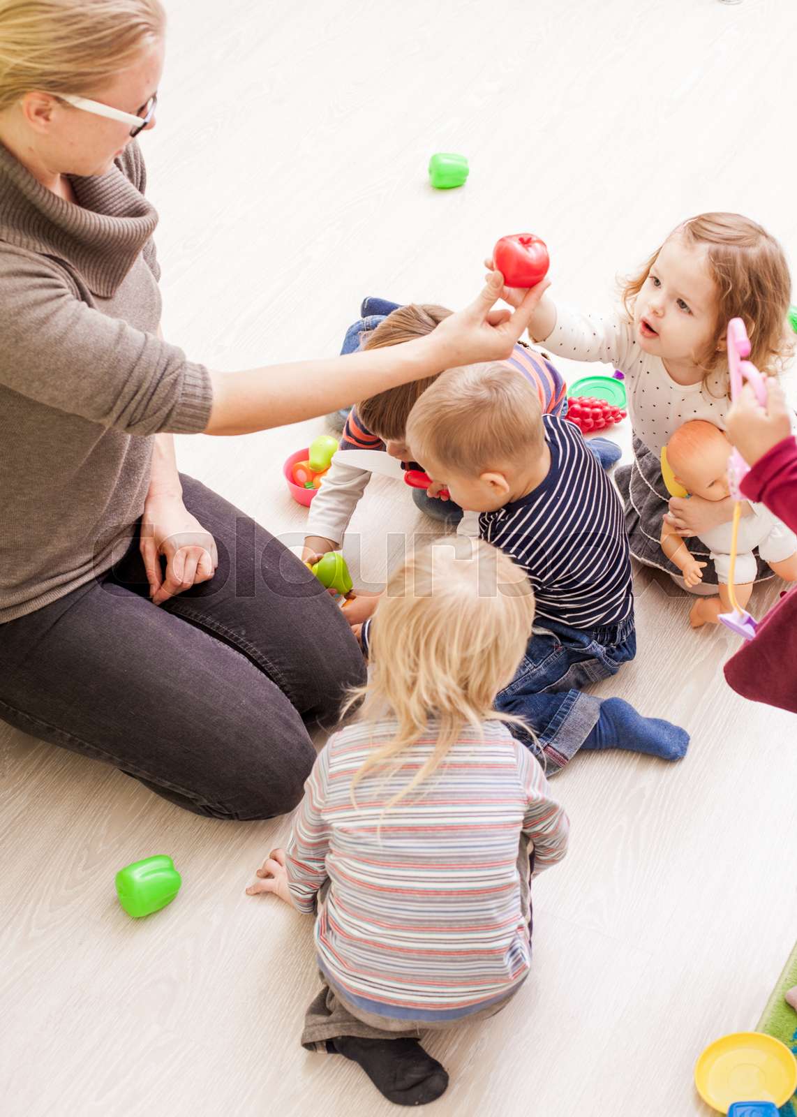 Games in kindergarten | Stock image | Colourbox