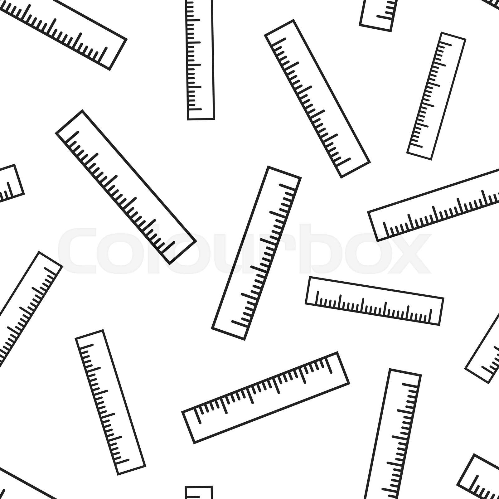 Linea Al Inch lineal, vektor, inch | Stock-Vektor | Colourbox