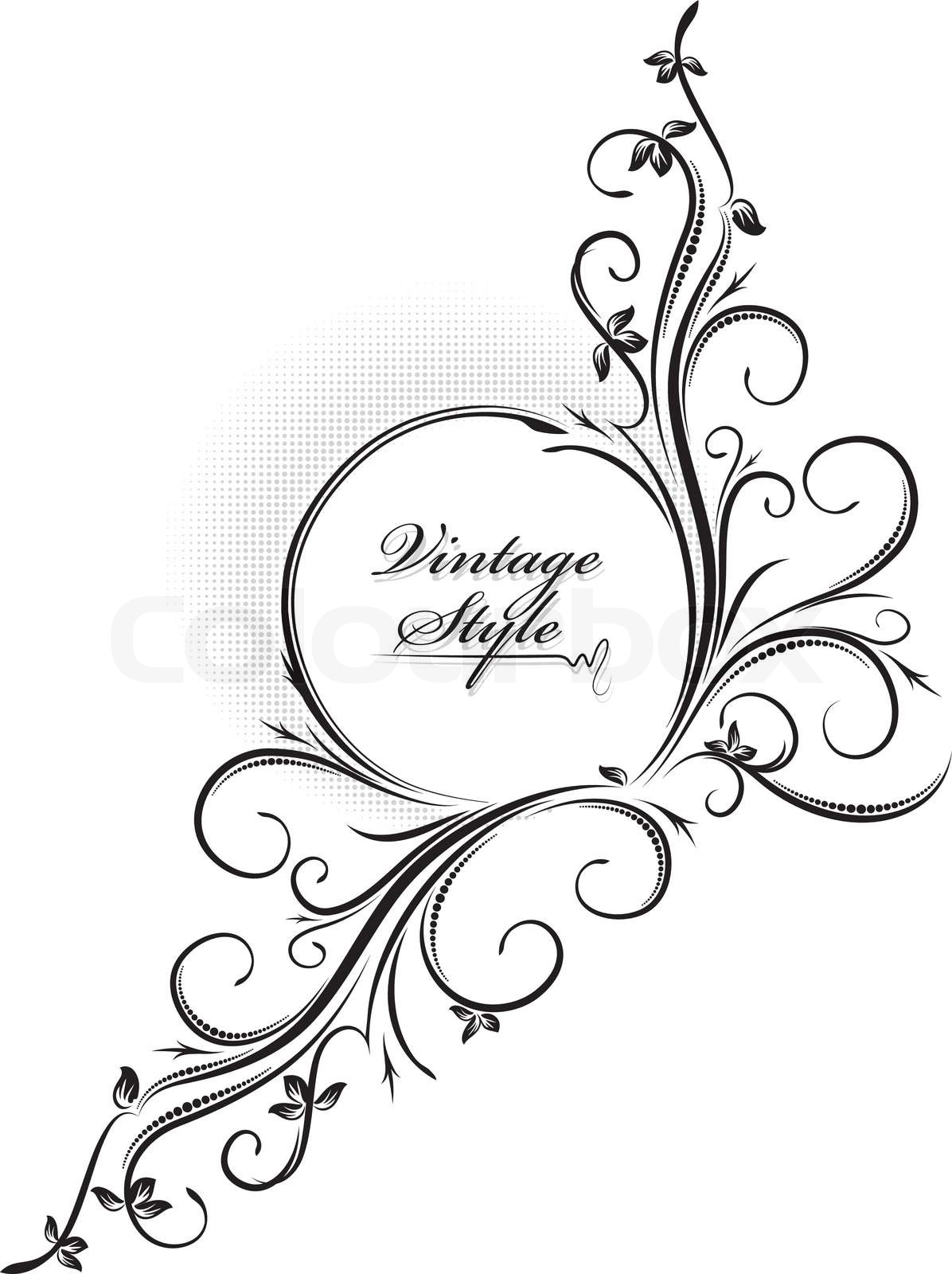 Beautiful oval frame. Vector | Stock vector | Colourbox