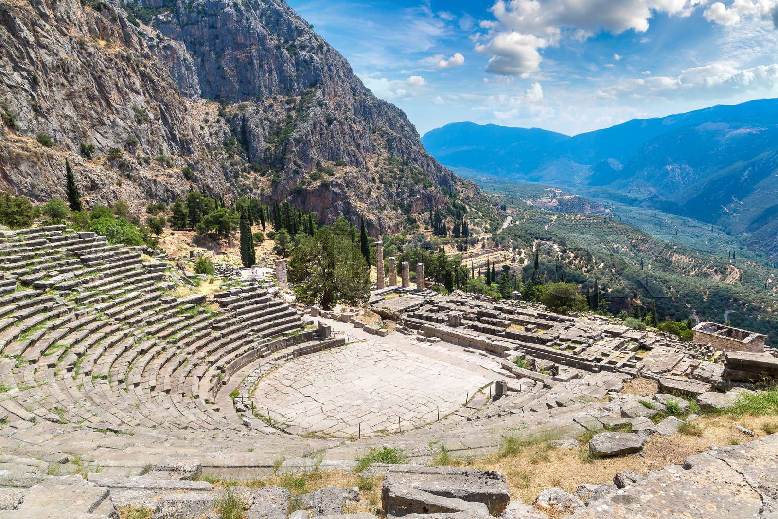 Ancient Theater In Delphi Stock Image Colourbox Ancient Theater In Delphi Stock Image Colourbox