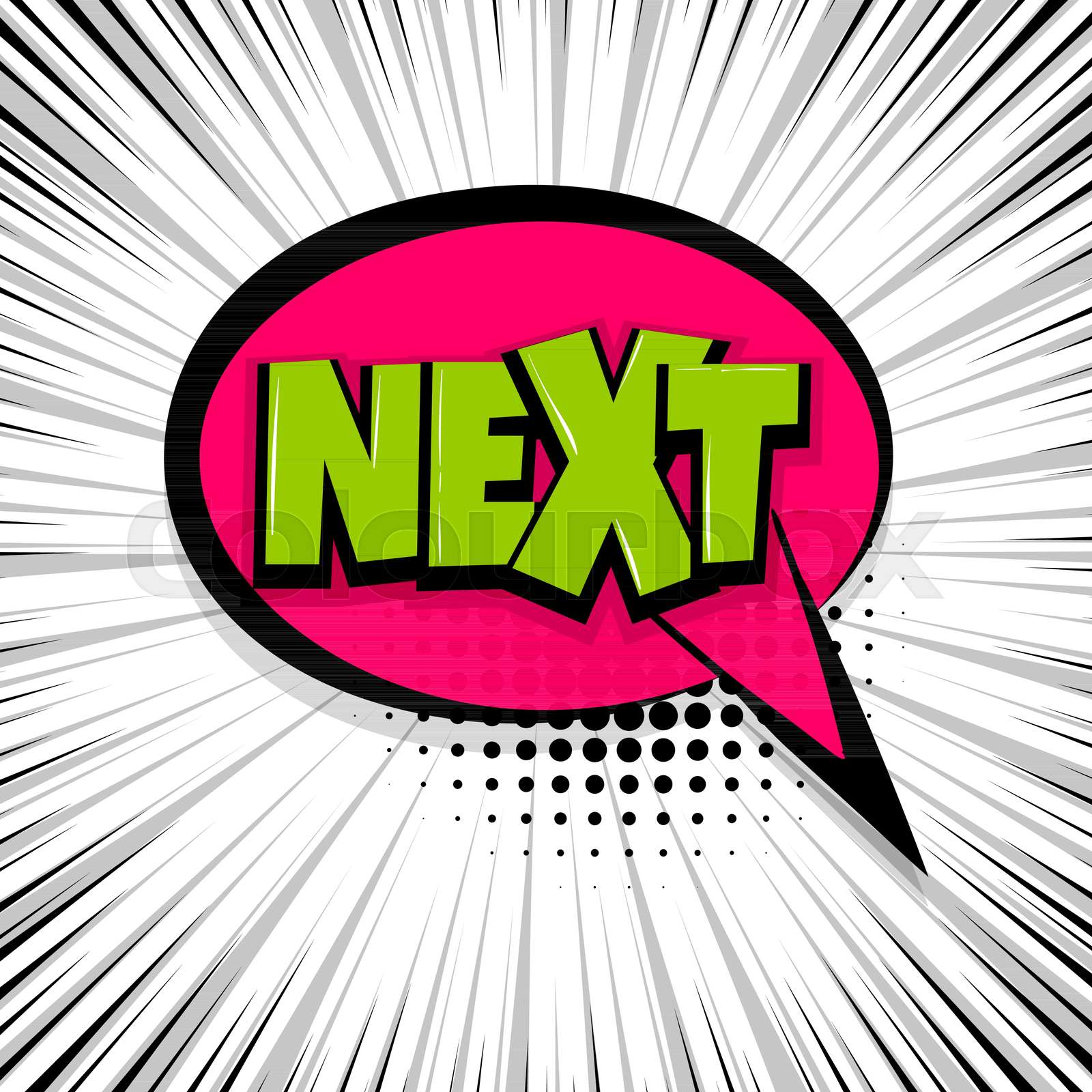 next comic text stripperd backdrop | Stock vector | Colourbox