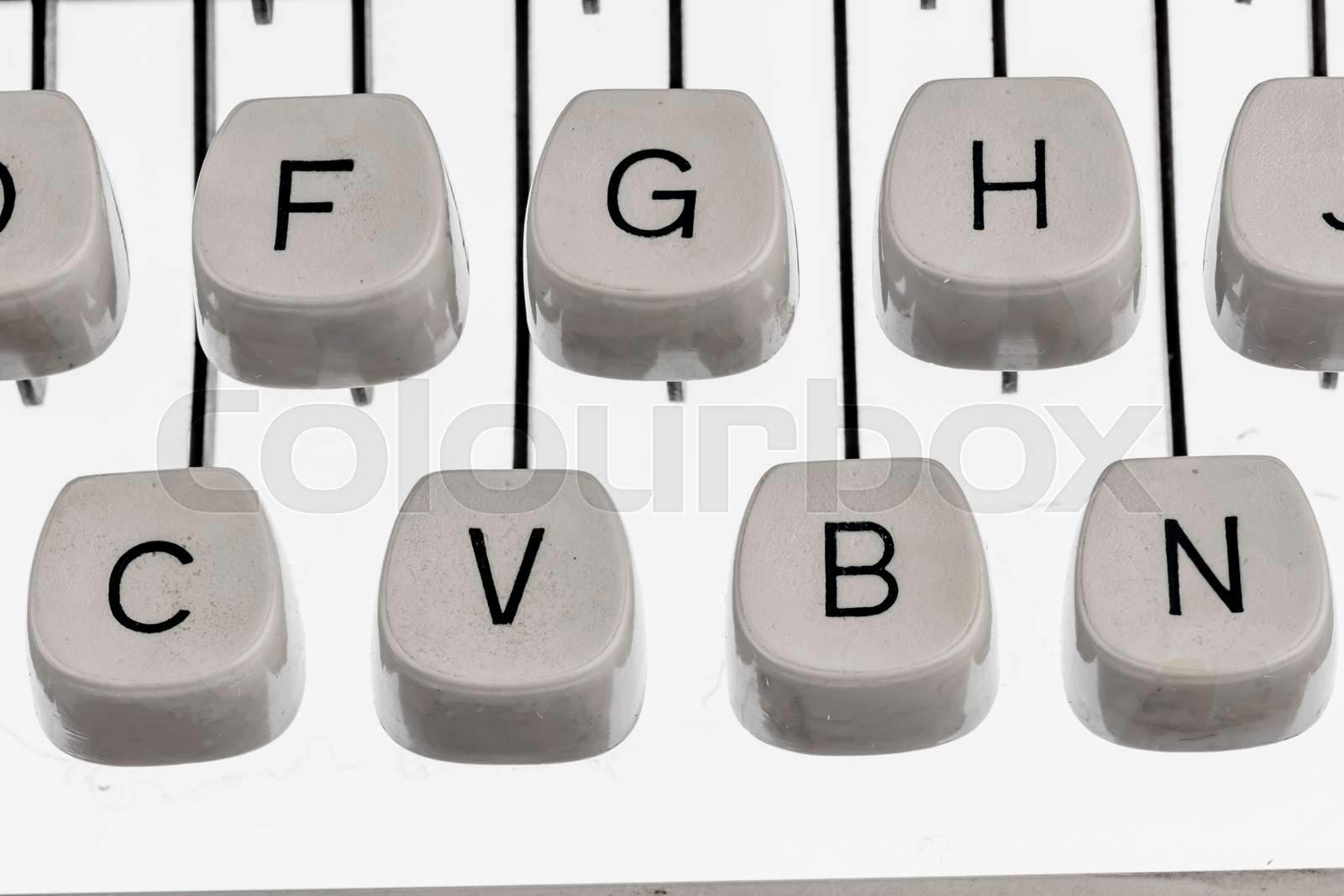 keys of a typewriter Stock image Colourbox