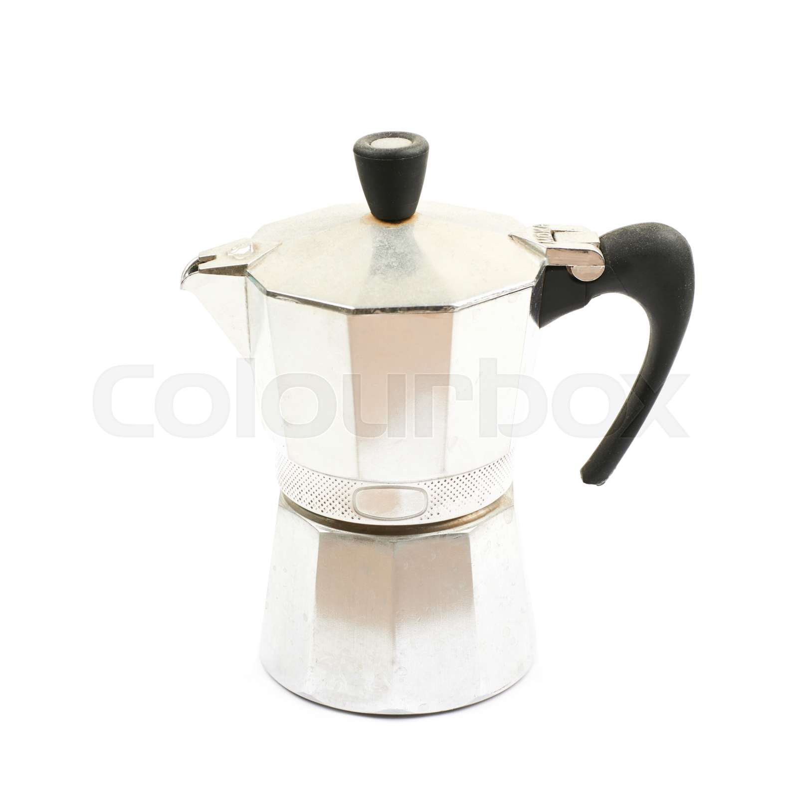 Classic Italian Coffee Maker Isolated Stock Image Colourbox Classic Italian Coffee Maker Isolated Stock Image Colourbox