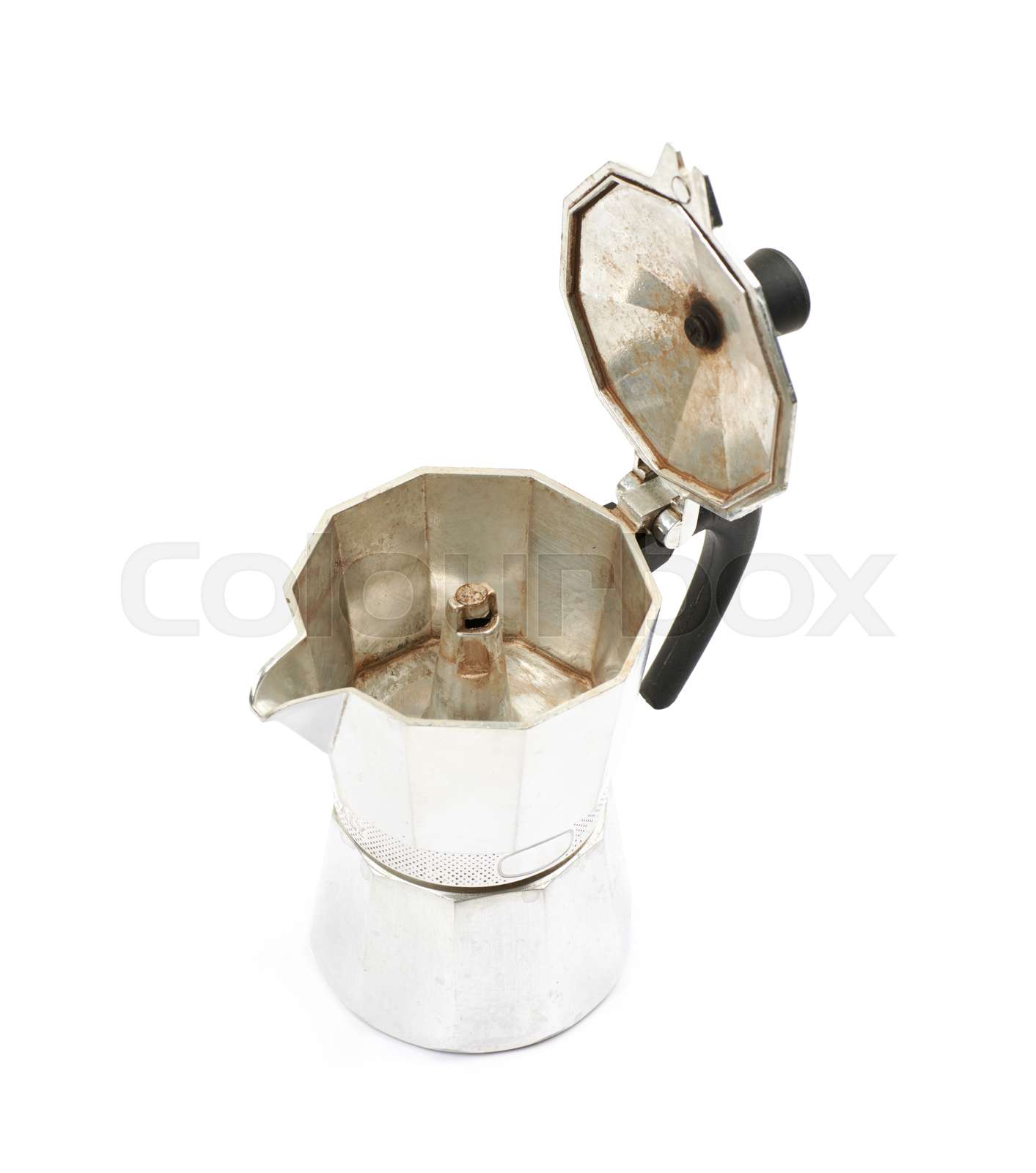 Classic Italian Coffee Maker Isolated Stock Image Colourbox Classic Italian Coffee Maker Isolated Stock Image Colourbox
