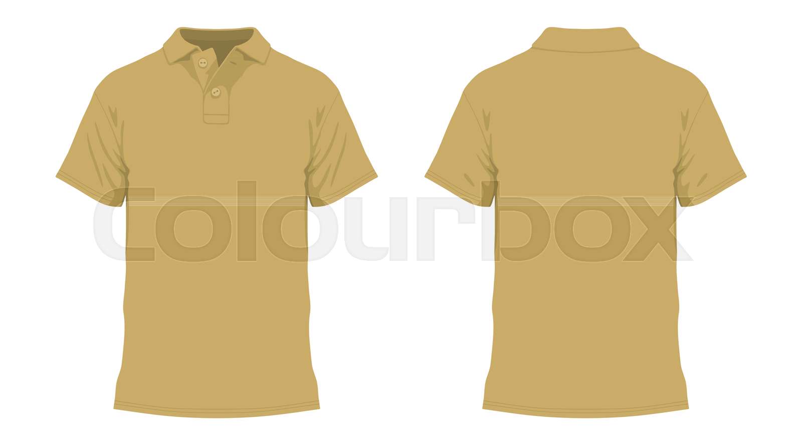 men&rsquo;s mustard t-shirt | Stock vector | Colourbox