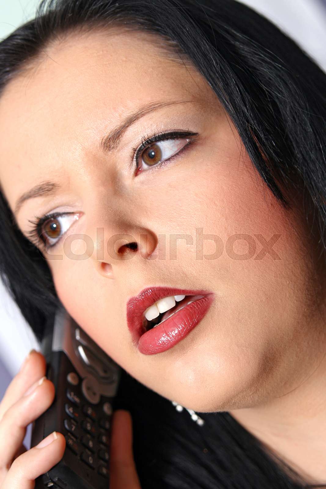 Sekretärin telefoniert | Stock Bild | Colourbox