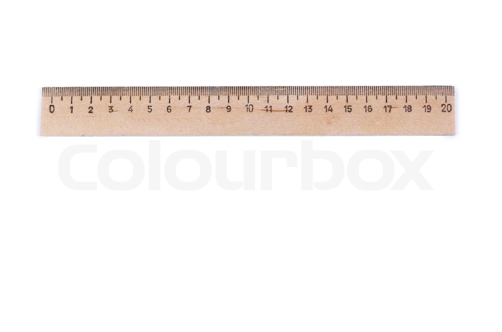 Wooden lineal | Stock foto | Colourbox