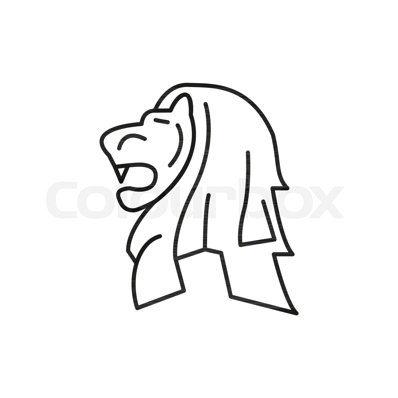 Merlion Outline