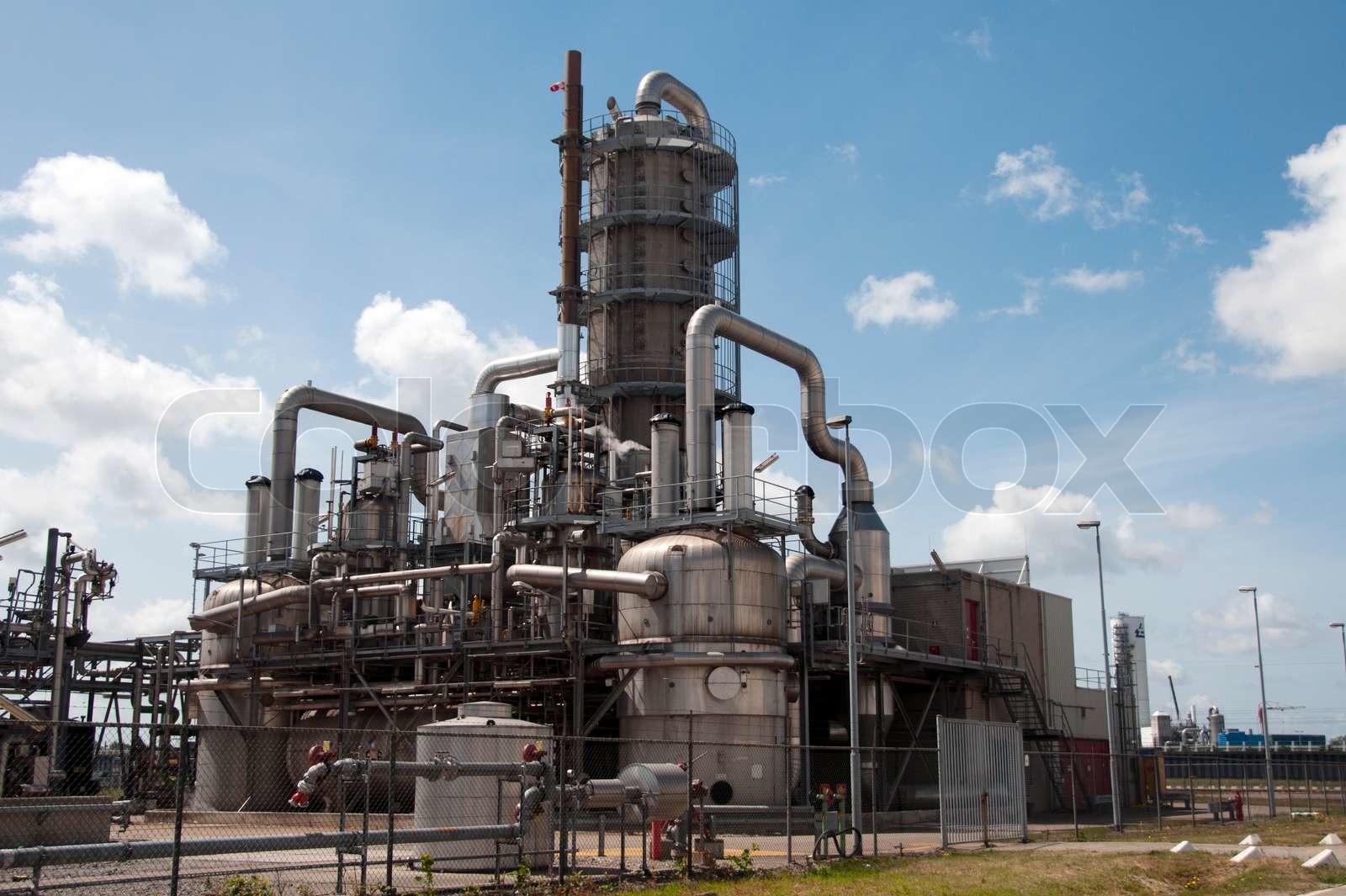 reactors industry and steel in refinery | Stock image | Colourbox