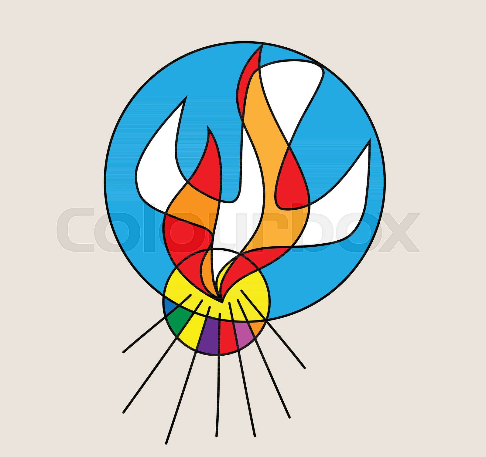 Holy Spirit Logo Stock Vector Colourbox Holy Spirit Logo Stock Vector Colourbox