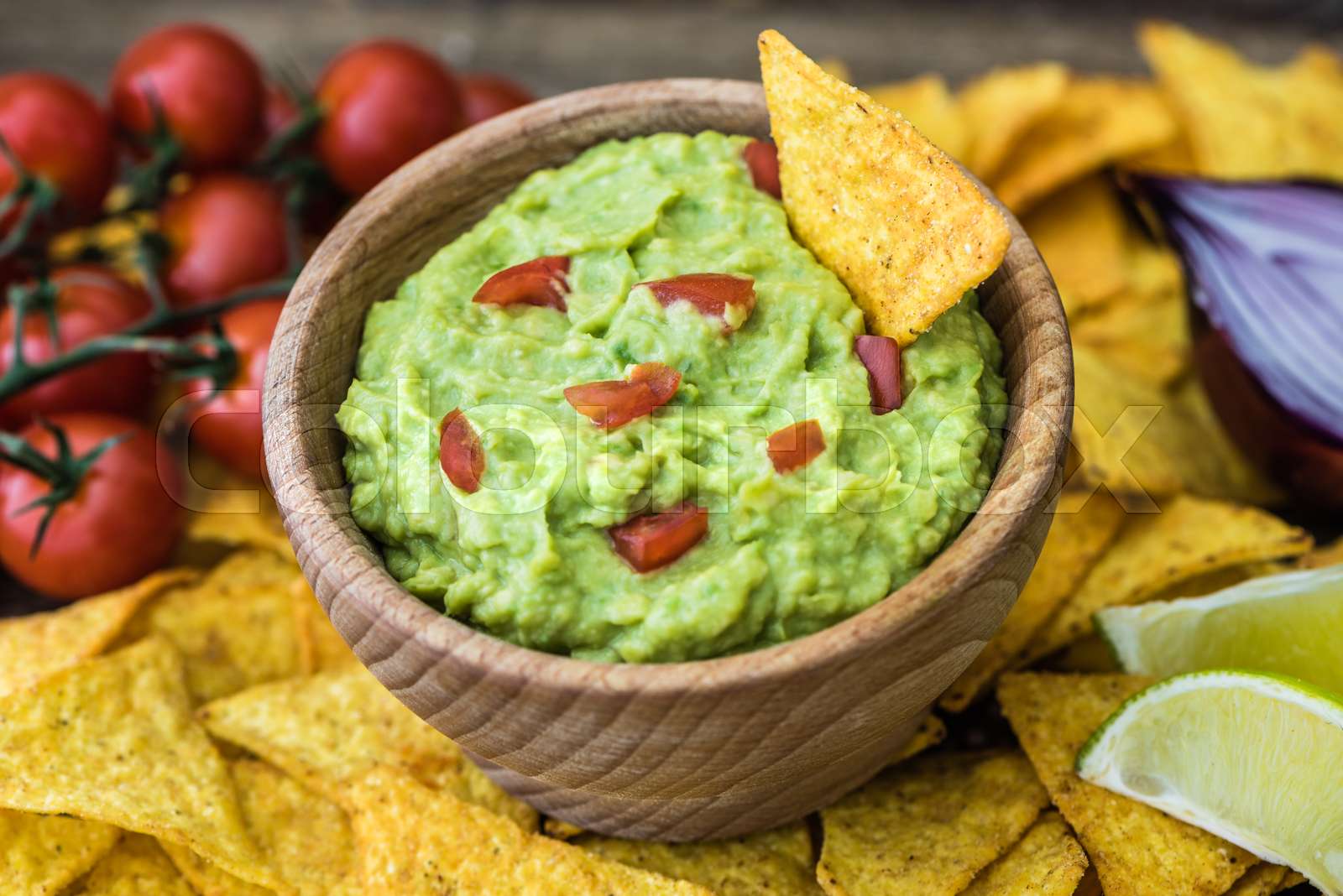 Guacamole with Tortilla Chips | Stock image | Colourbox