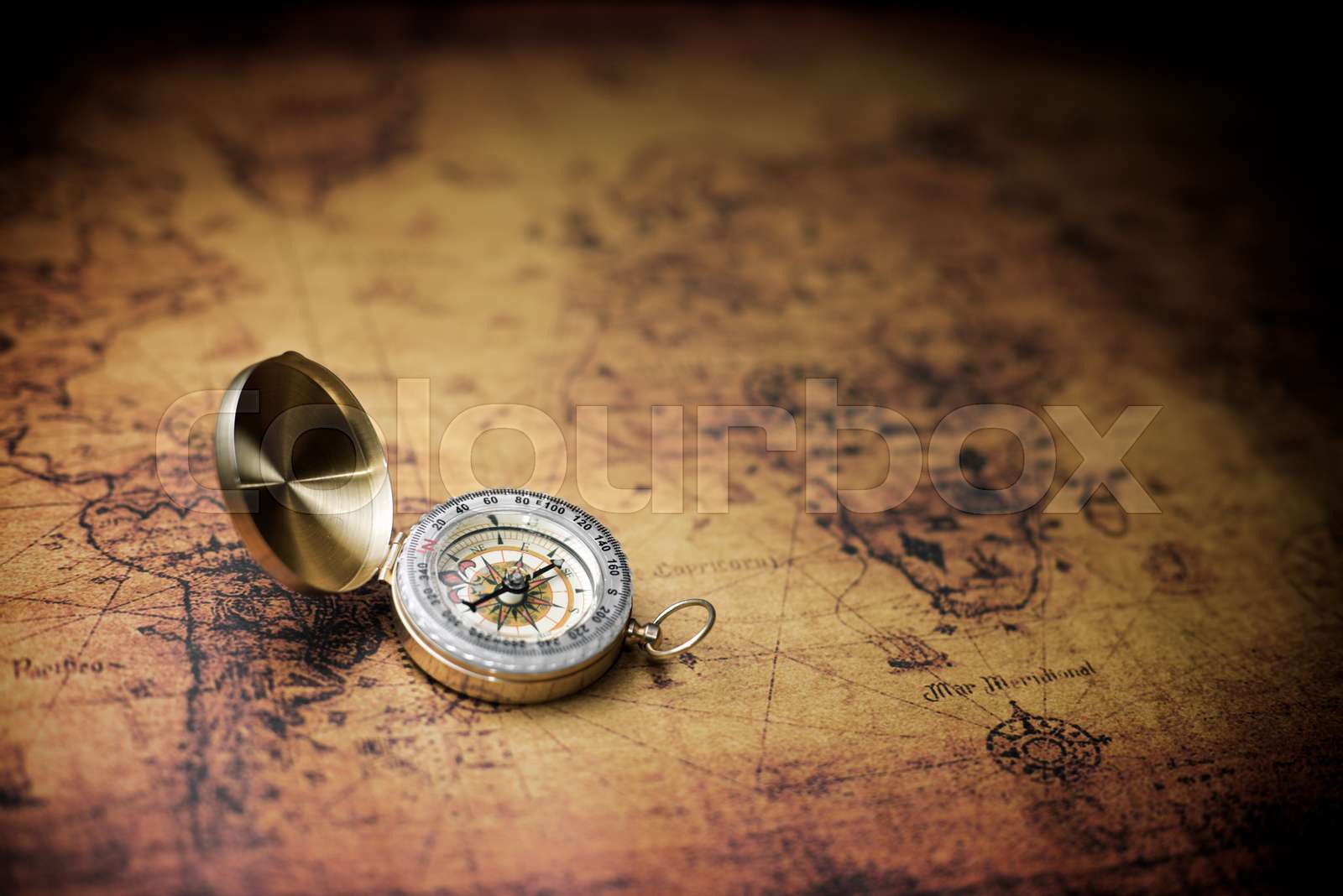 abenteuer, navigation, reise Stock Bild Colourbox