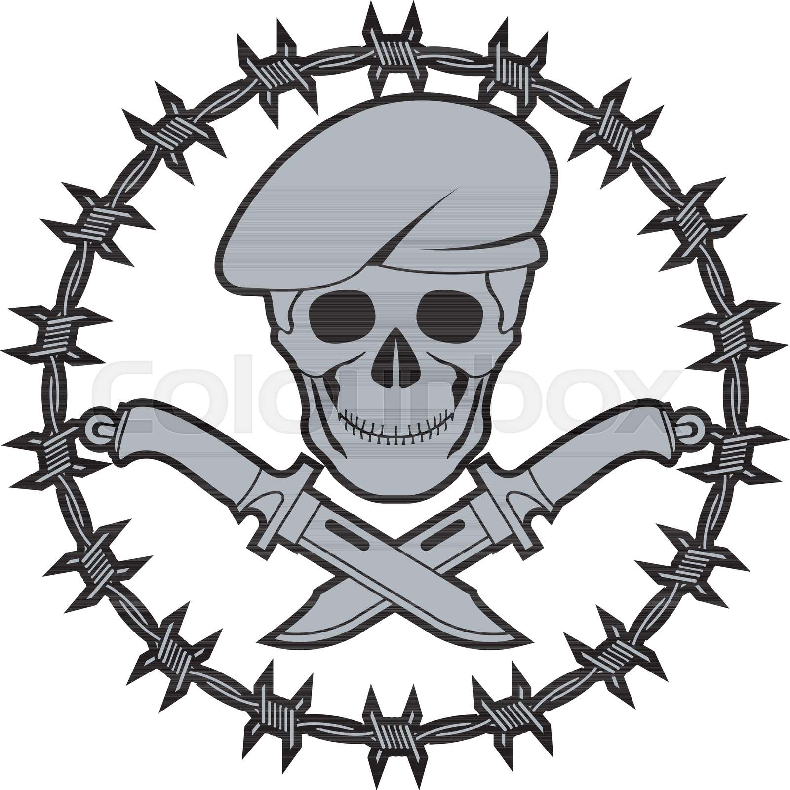 symbol of special forces. second variant. vector illustration | Stock ...