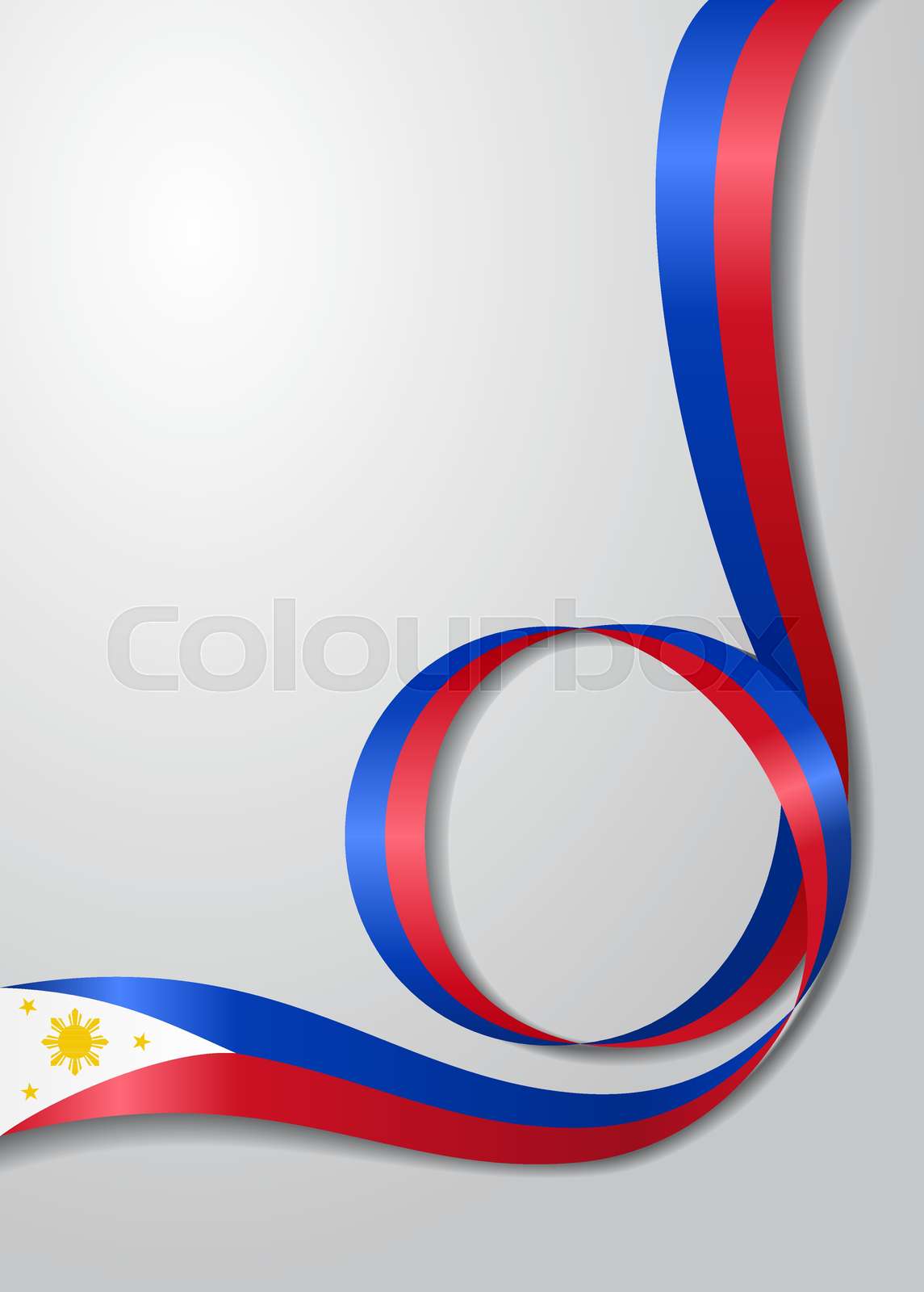Philippines Flag Wavy Background Vector Illustration Stock Vector