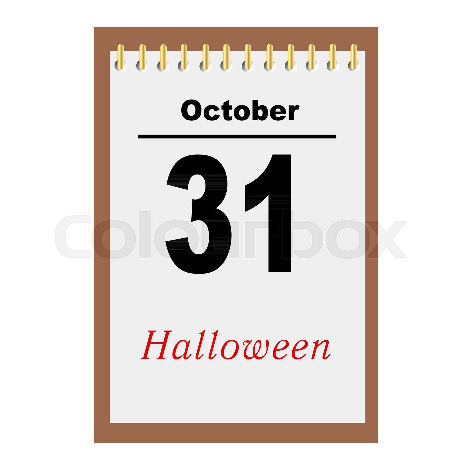 31 october Stock vector Colourbox