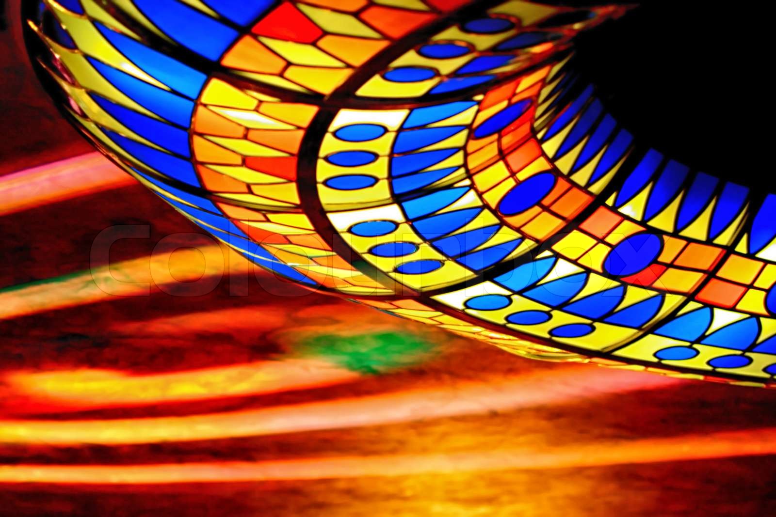 Disco and colors laser show | Stock image | Colourbox